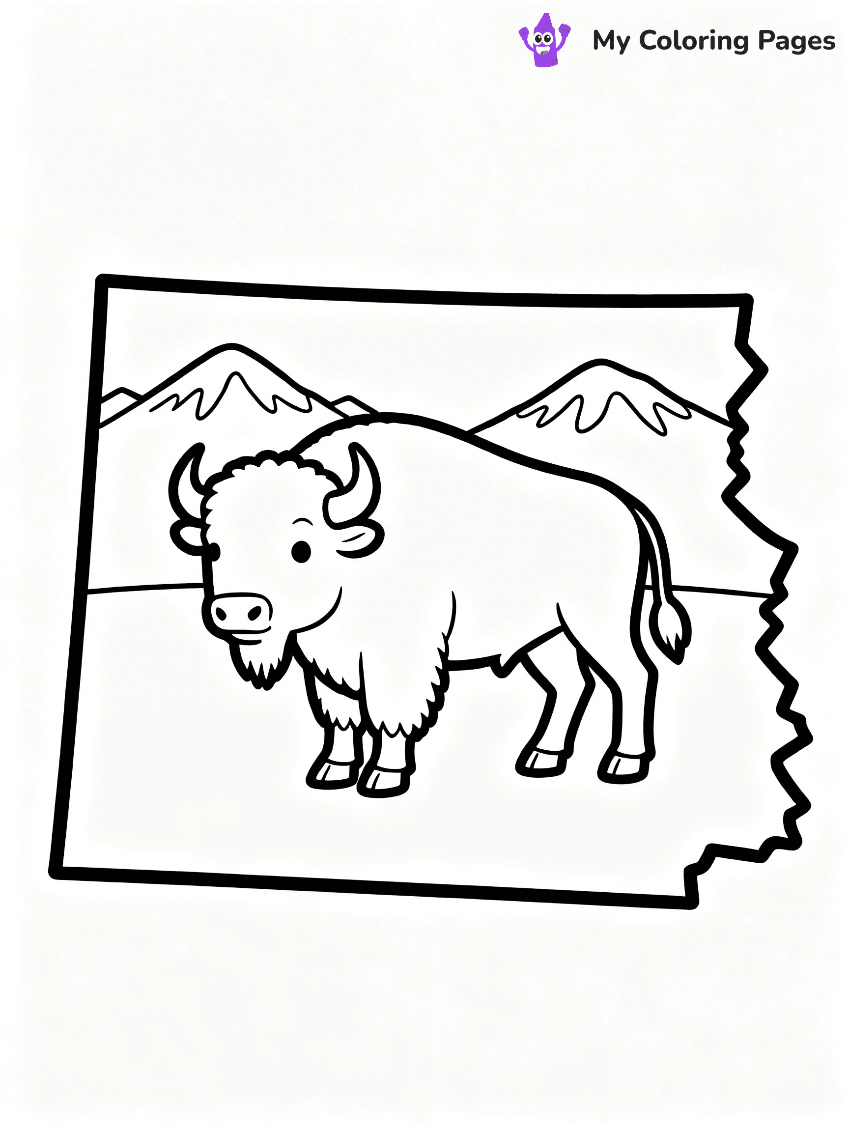 50 States Coloring Pages - 49