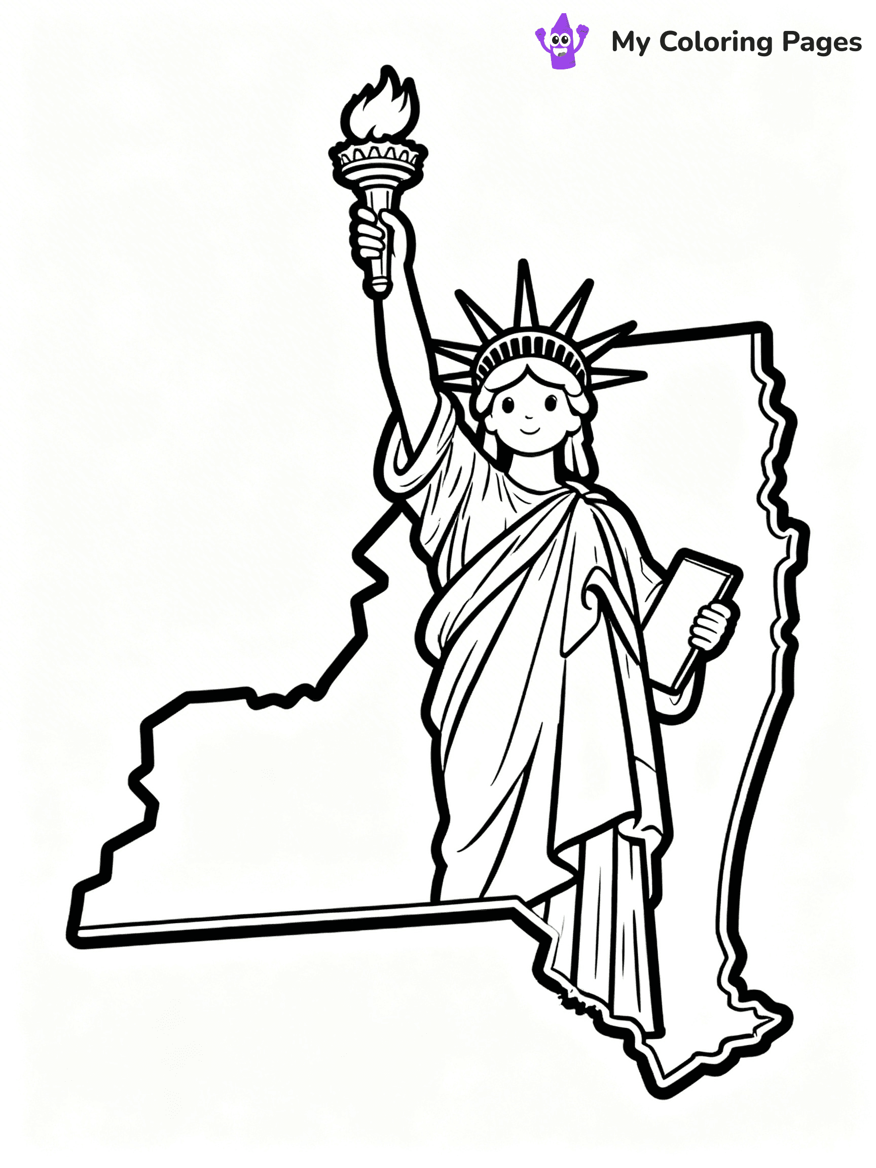 50 States Coloring Pages - 39