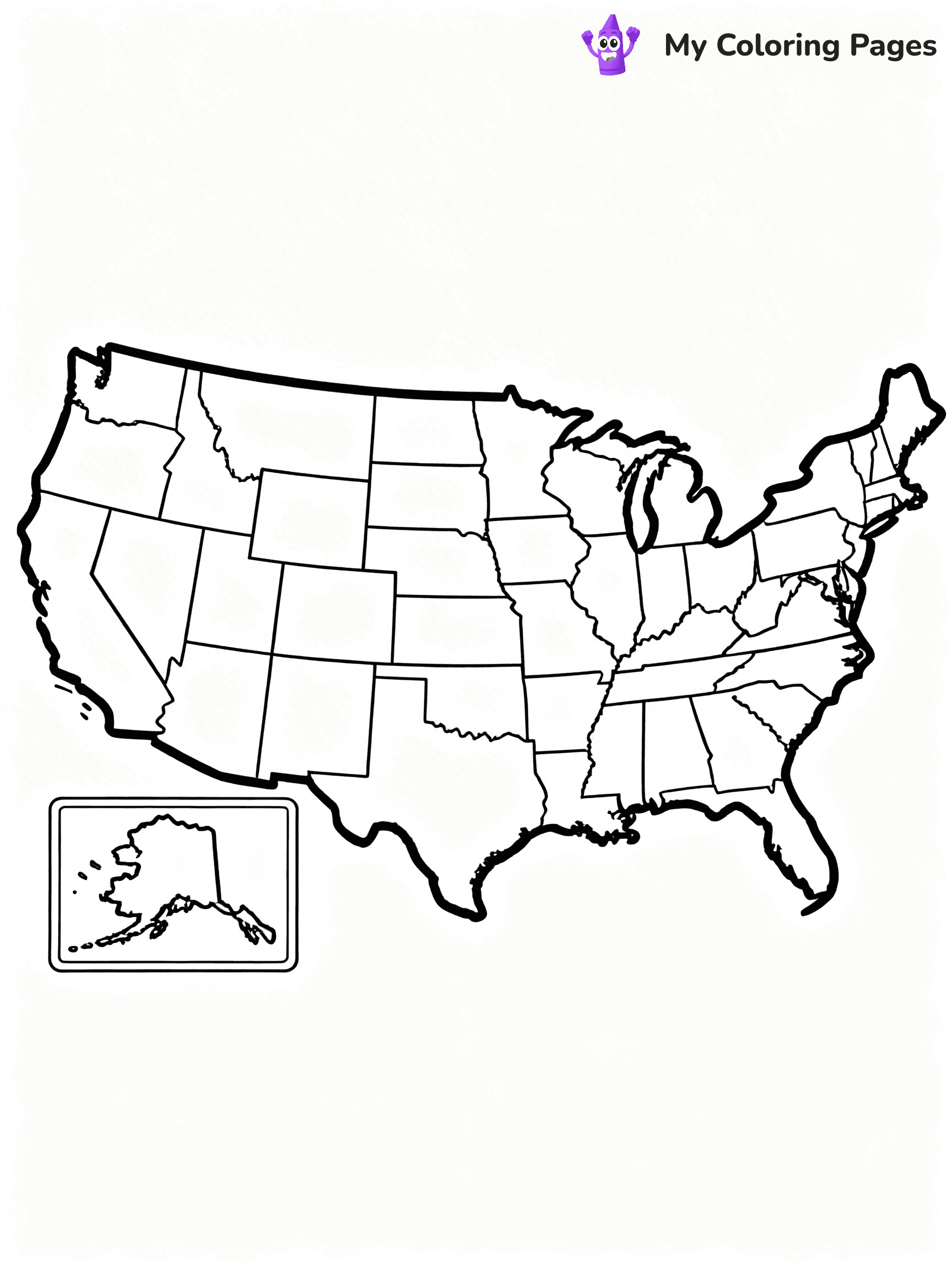50 States Coloring Pages - 23