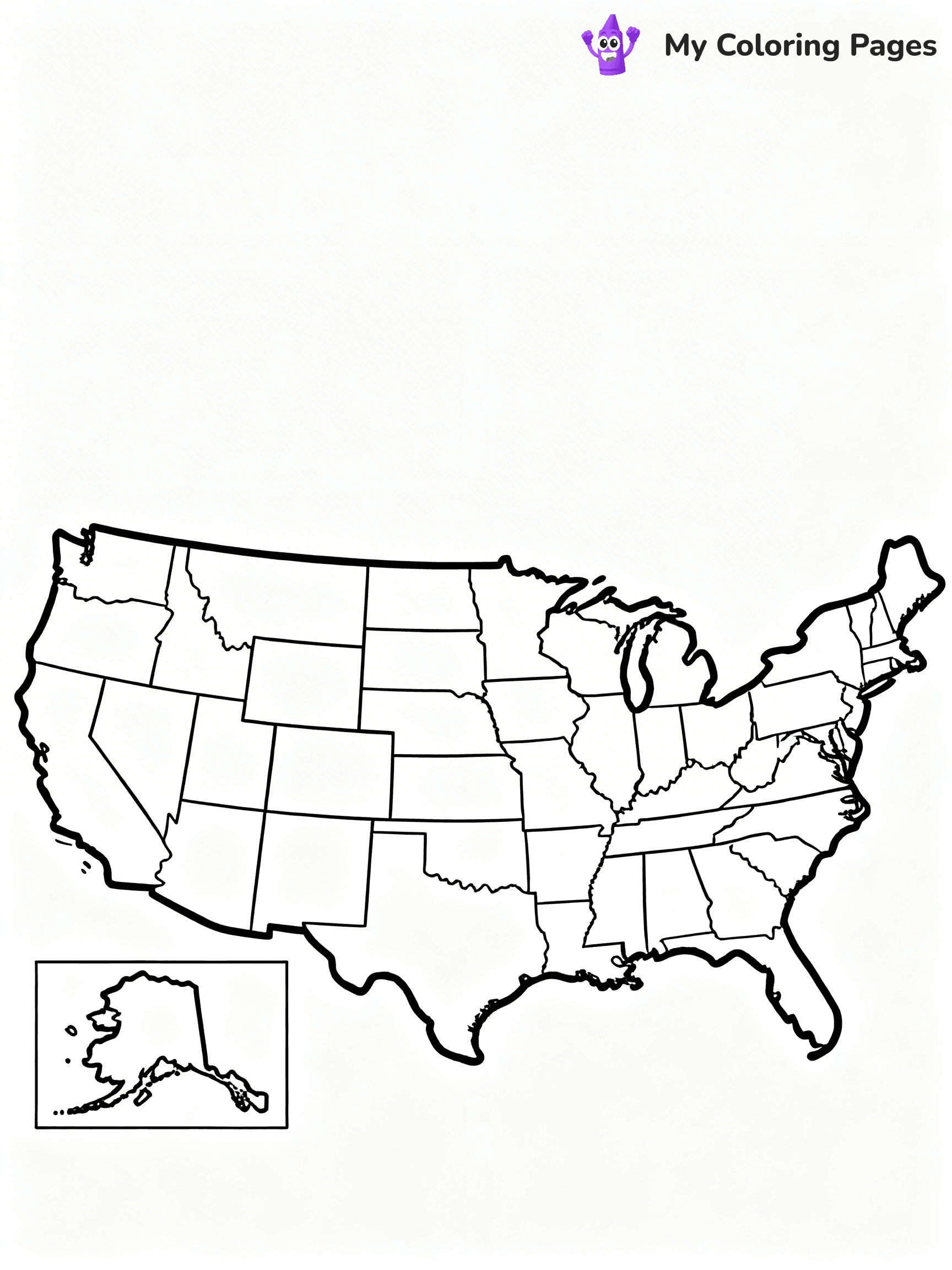 50 States Coloring Pages - 22