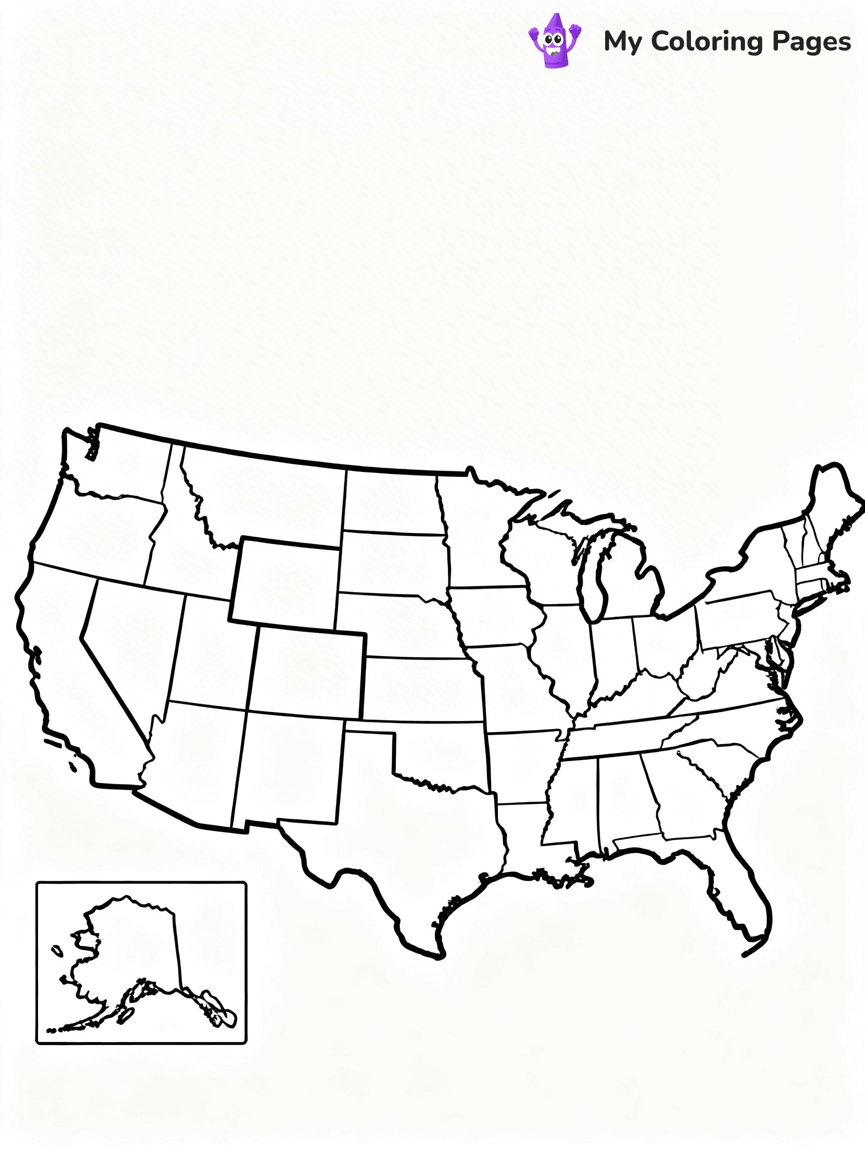 50 States Coloring Pages - 21