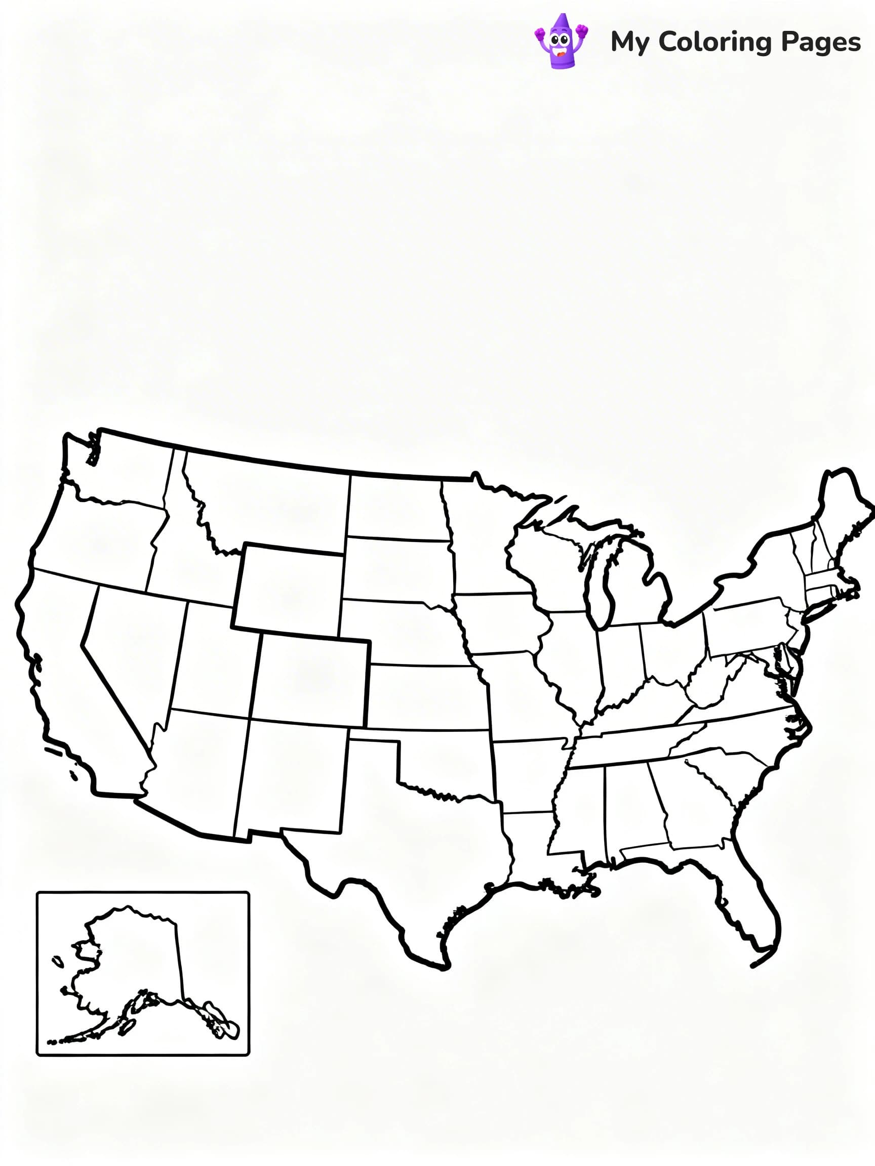 50 States Coloring Pages - 21