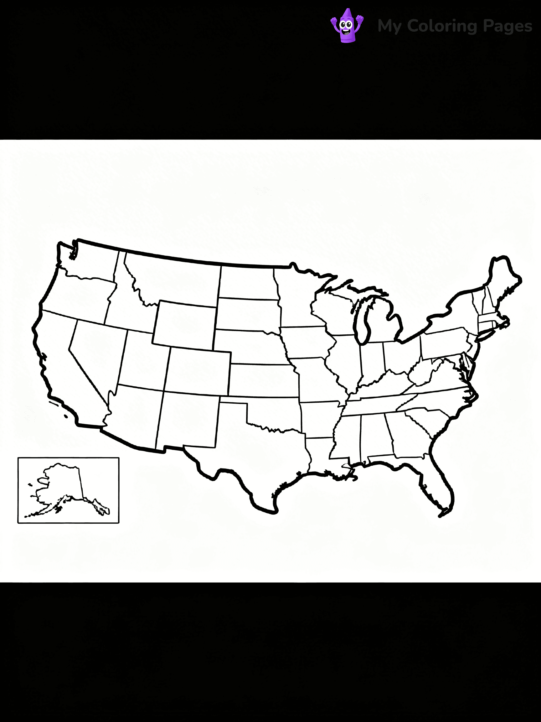 50 States Coloring Pages - 19