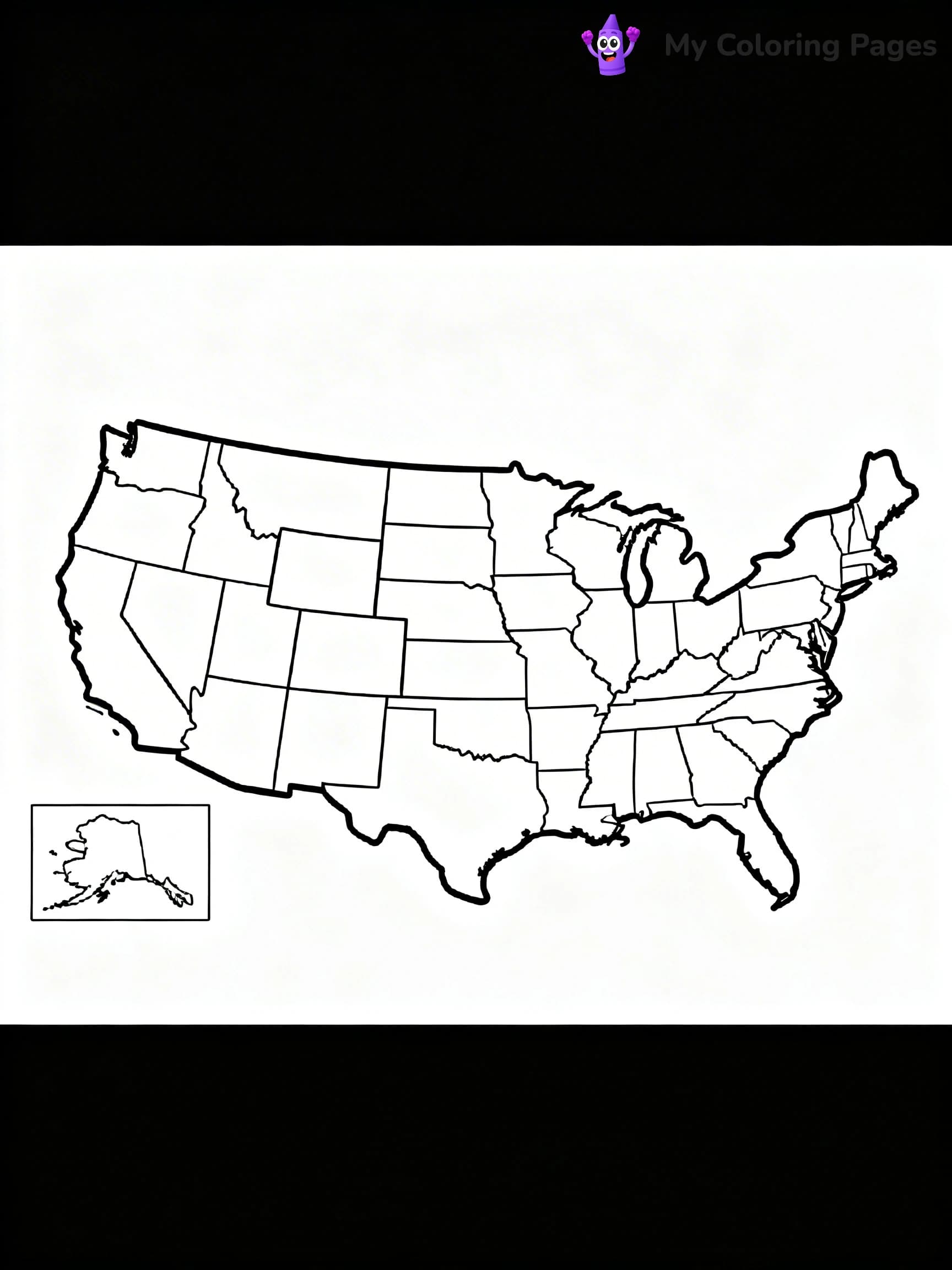 50 States Coloring Pages - 19