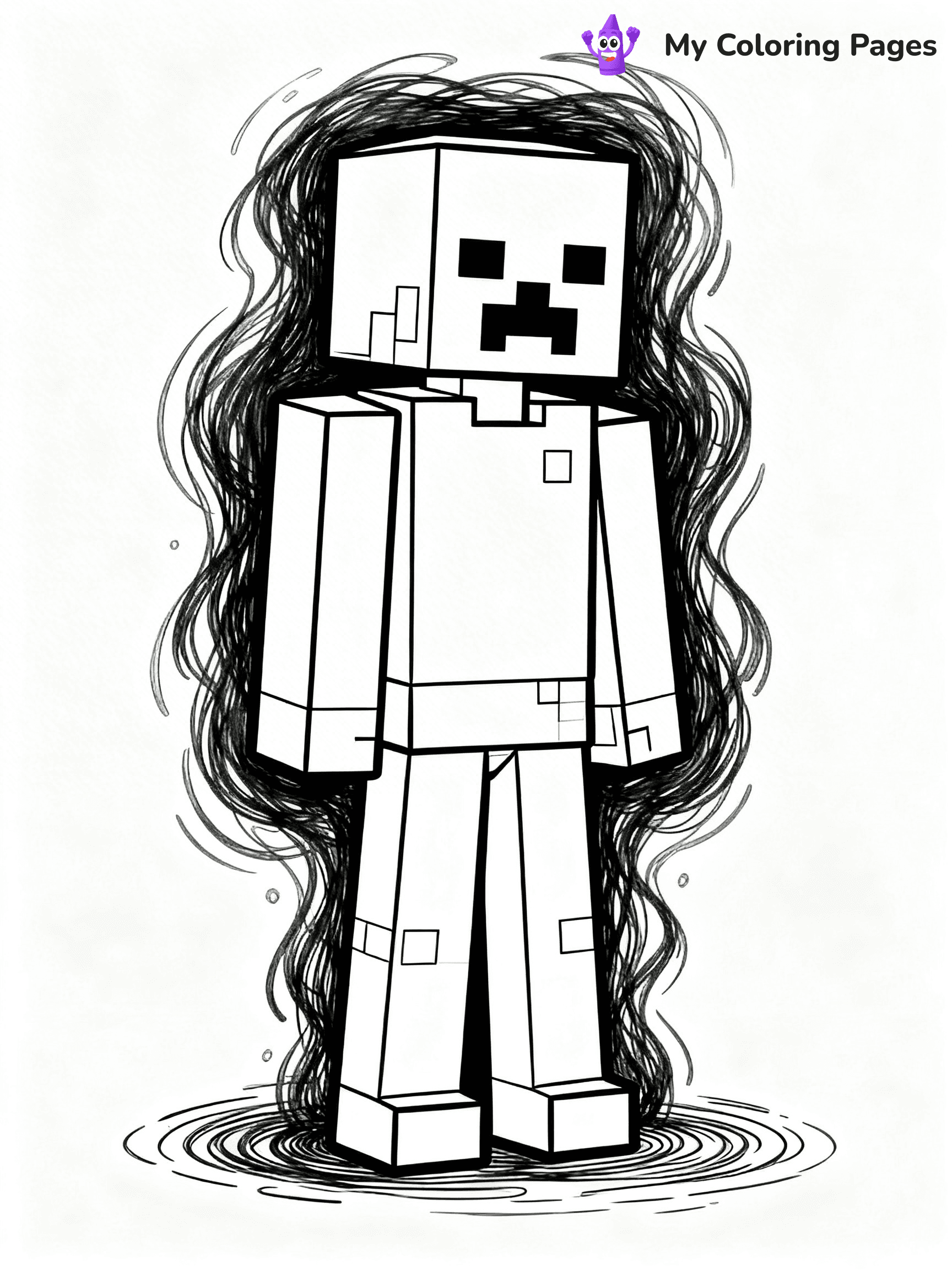 Minecraft Skeleton Coloring Pages - 31