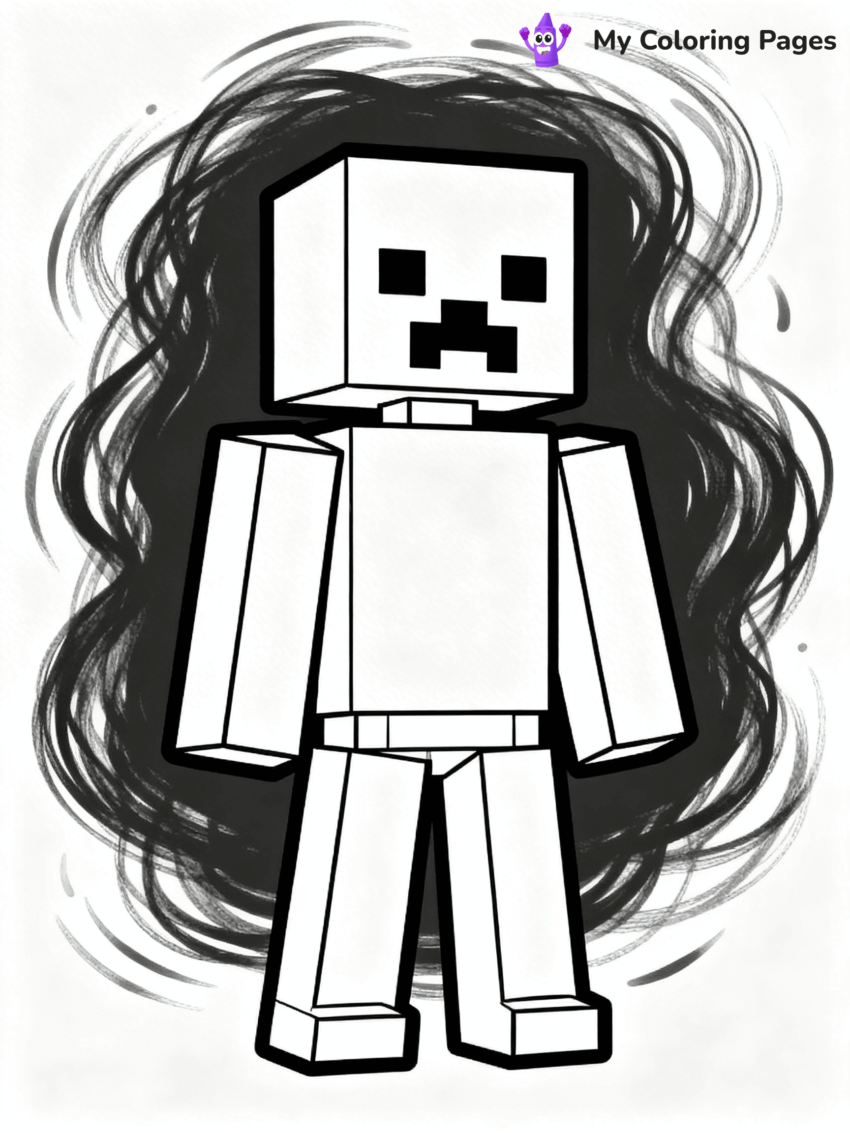 Minecraft Skeleton Coloring Pages - 30