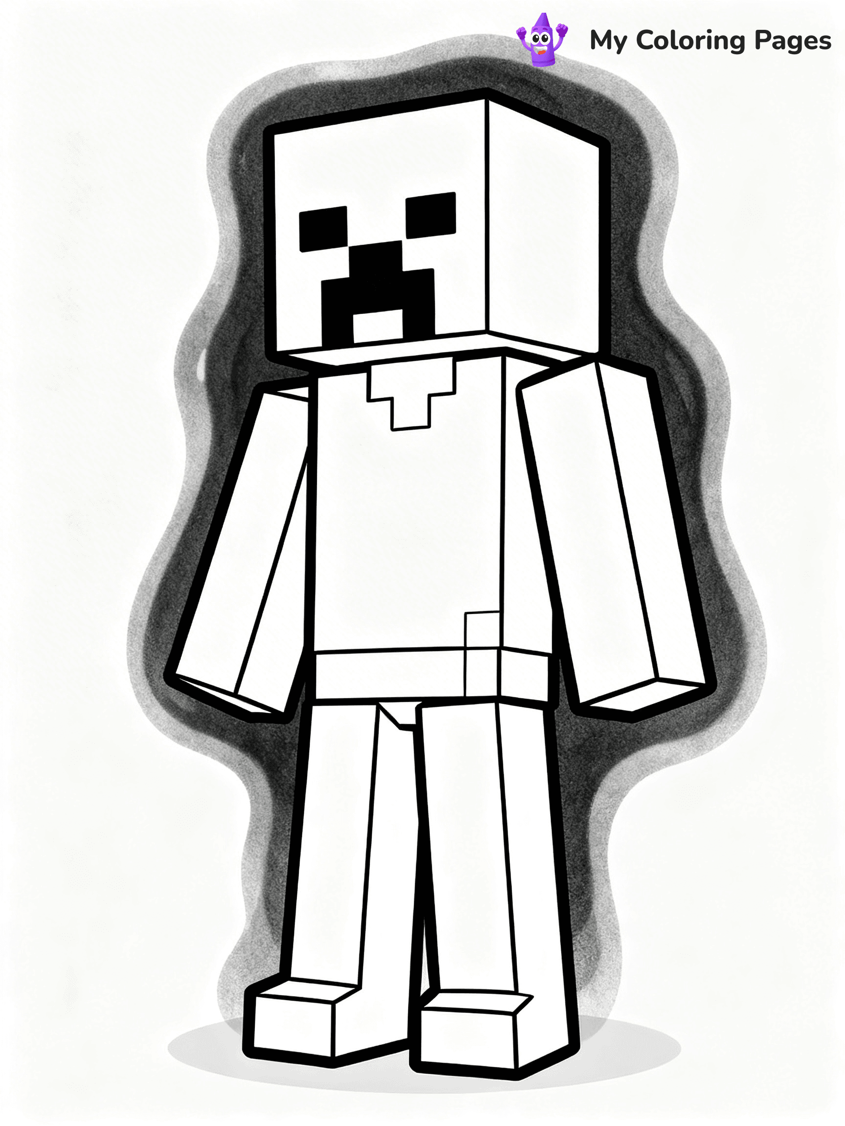 Minecraft Skeleton Coloring Pages - 27