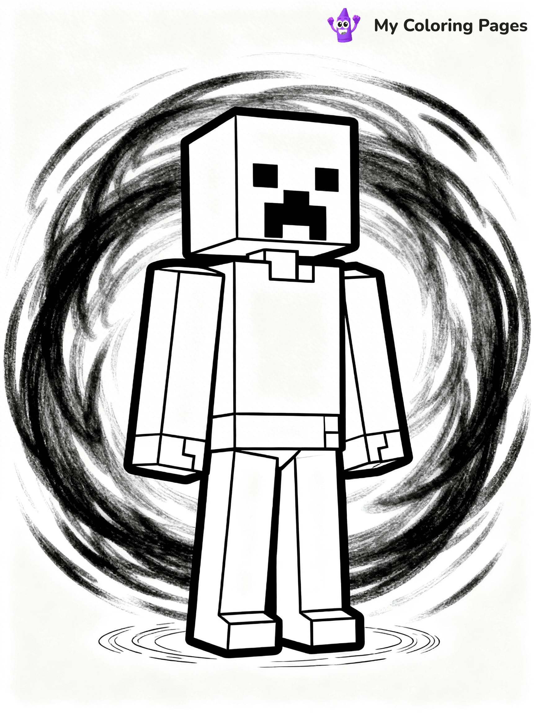 Minecraft Skeleton Coloring Pages - 26