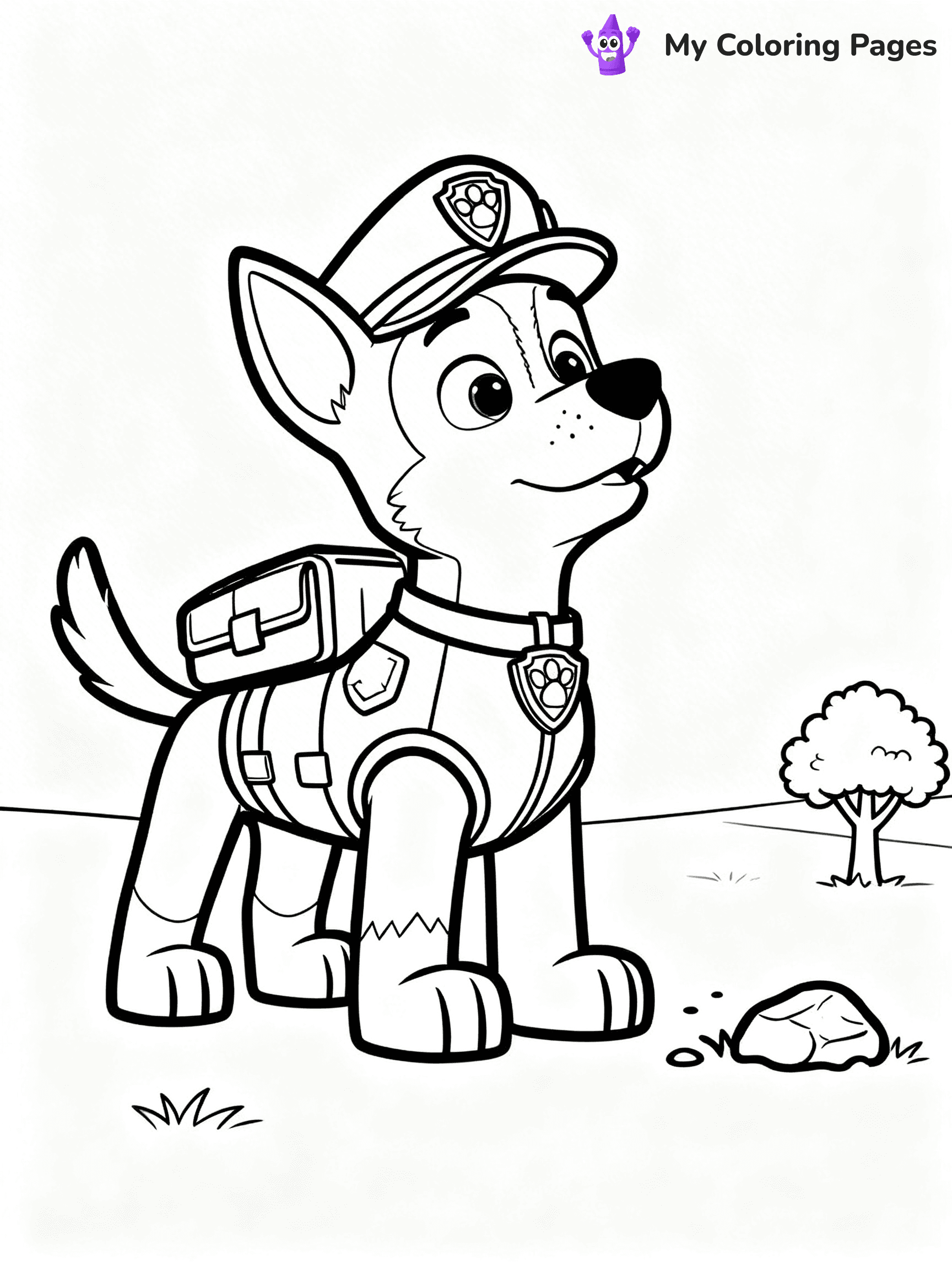 Chase Coloring Pages - 1