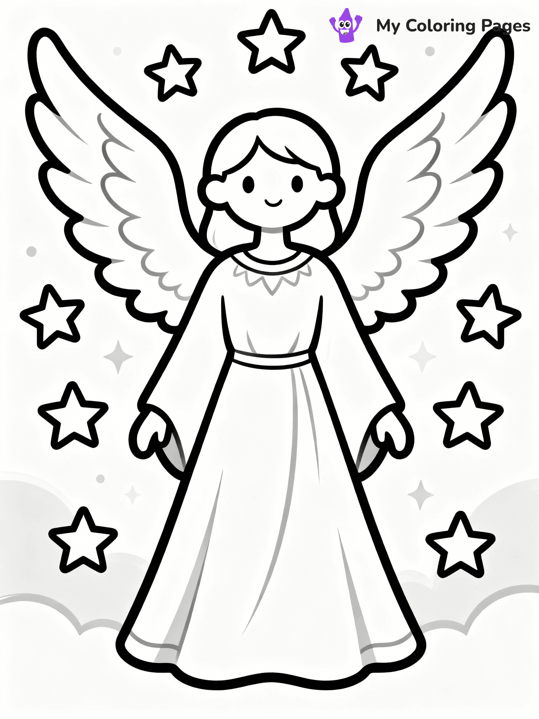 Angel Coloring Pages - 59