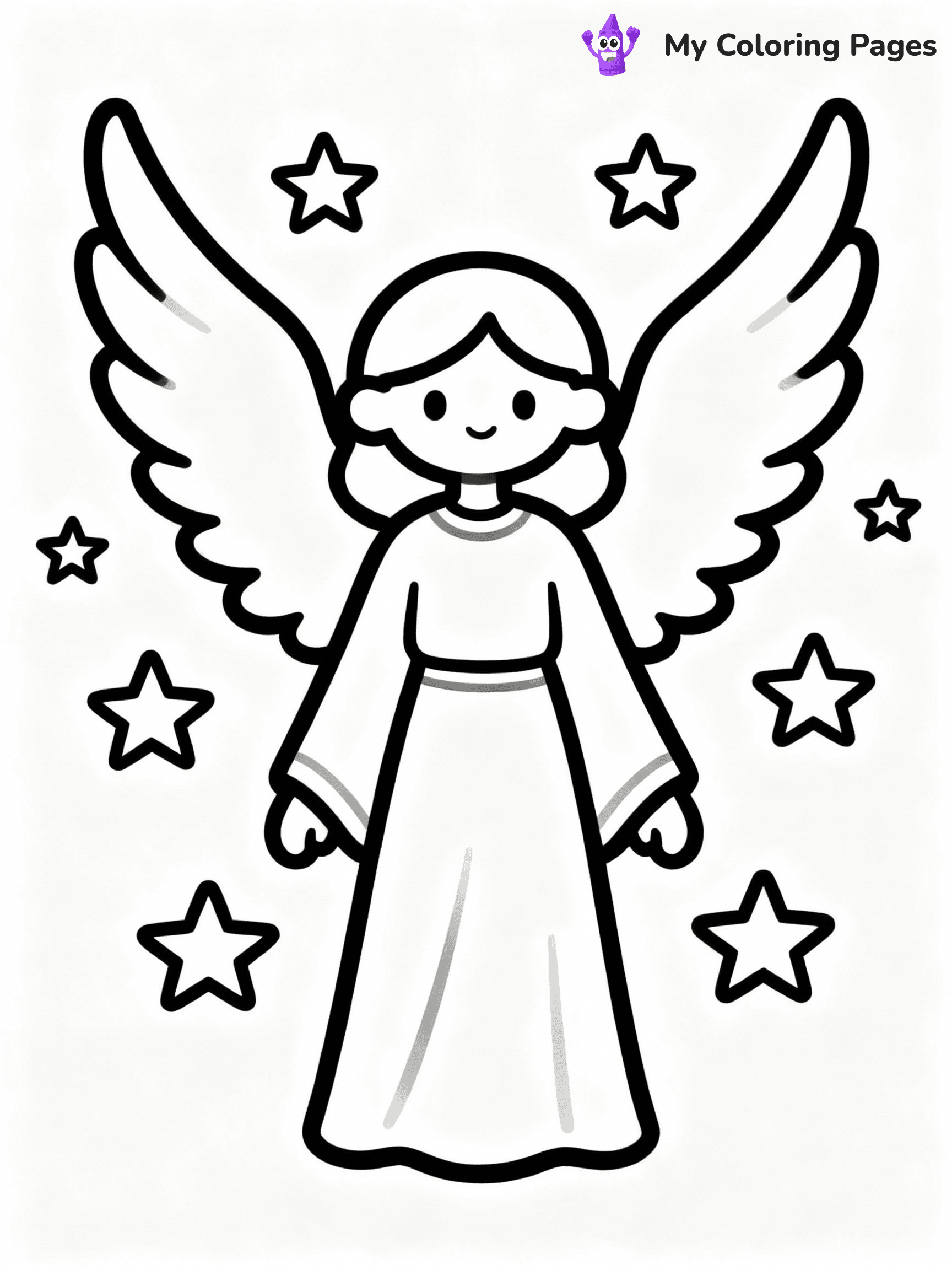 Angel Coloring Pages - 57