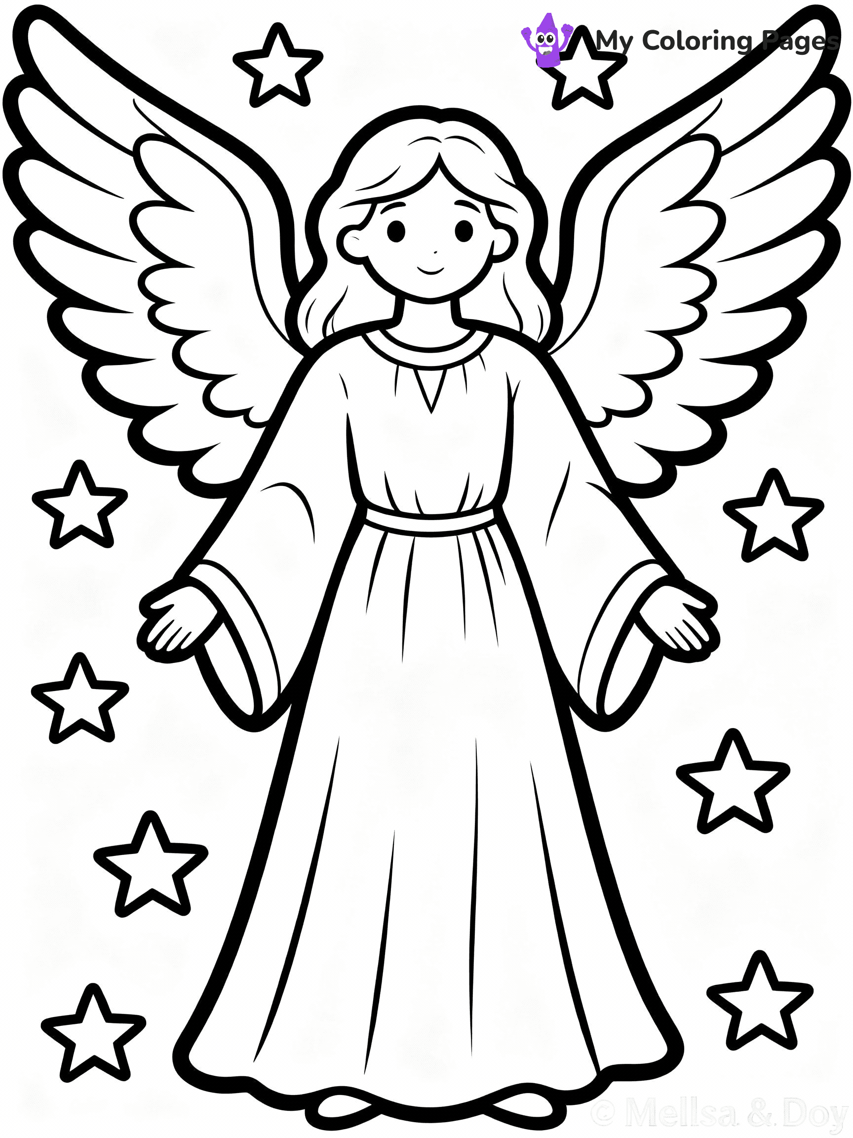 Angel Coloring Pages - 54
