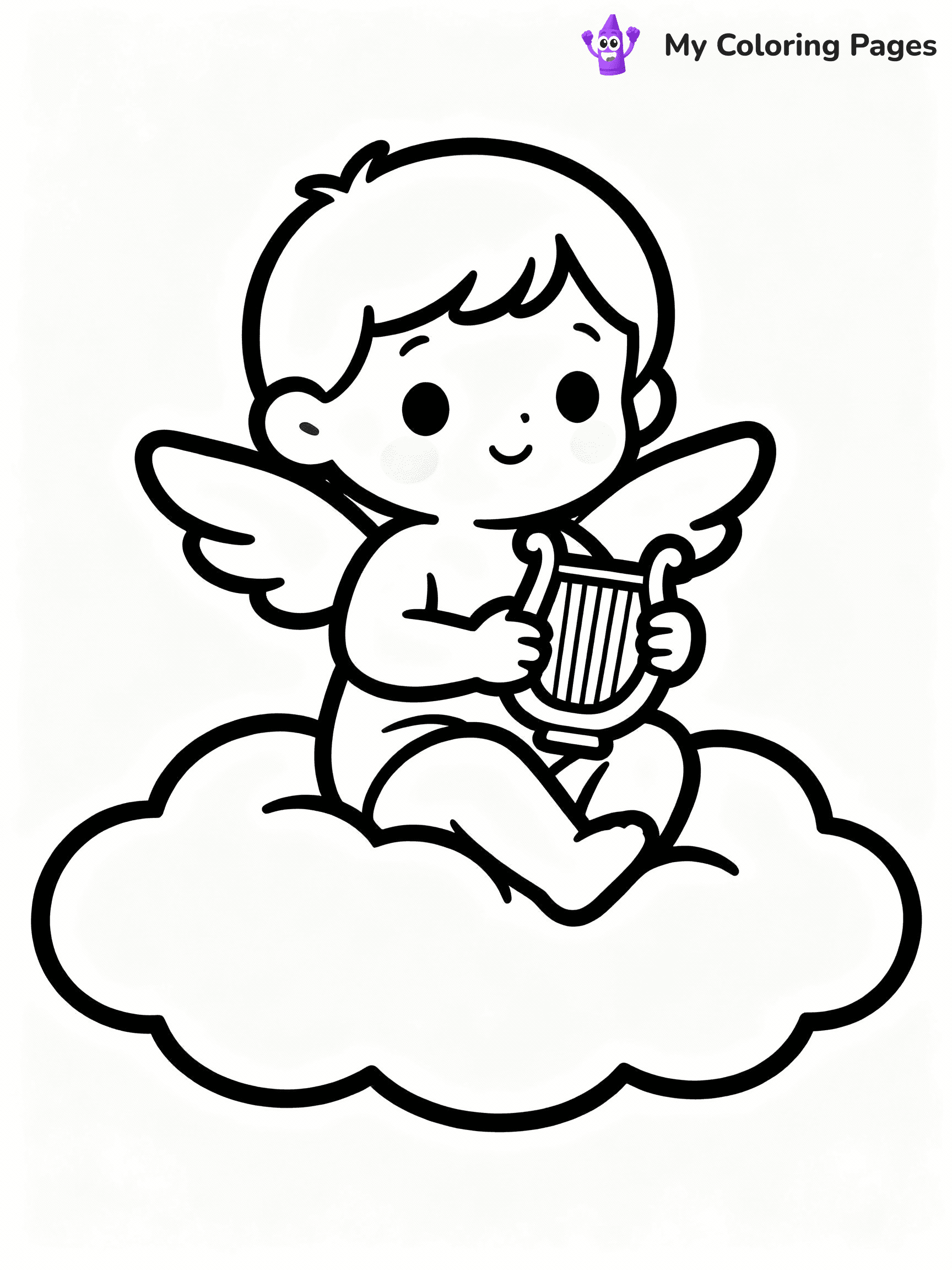 Angel Coloring Pages - 50