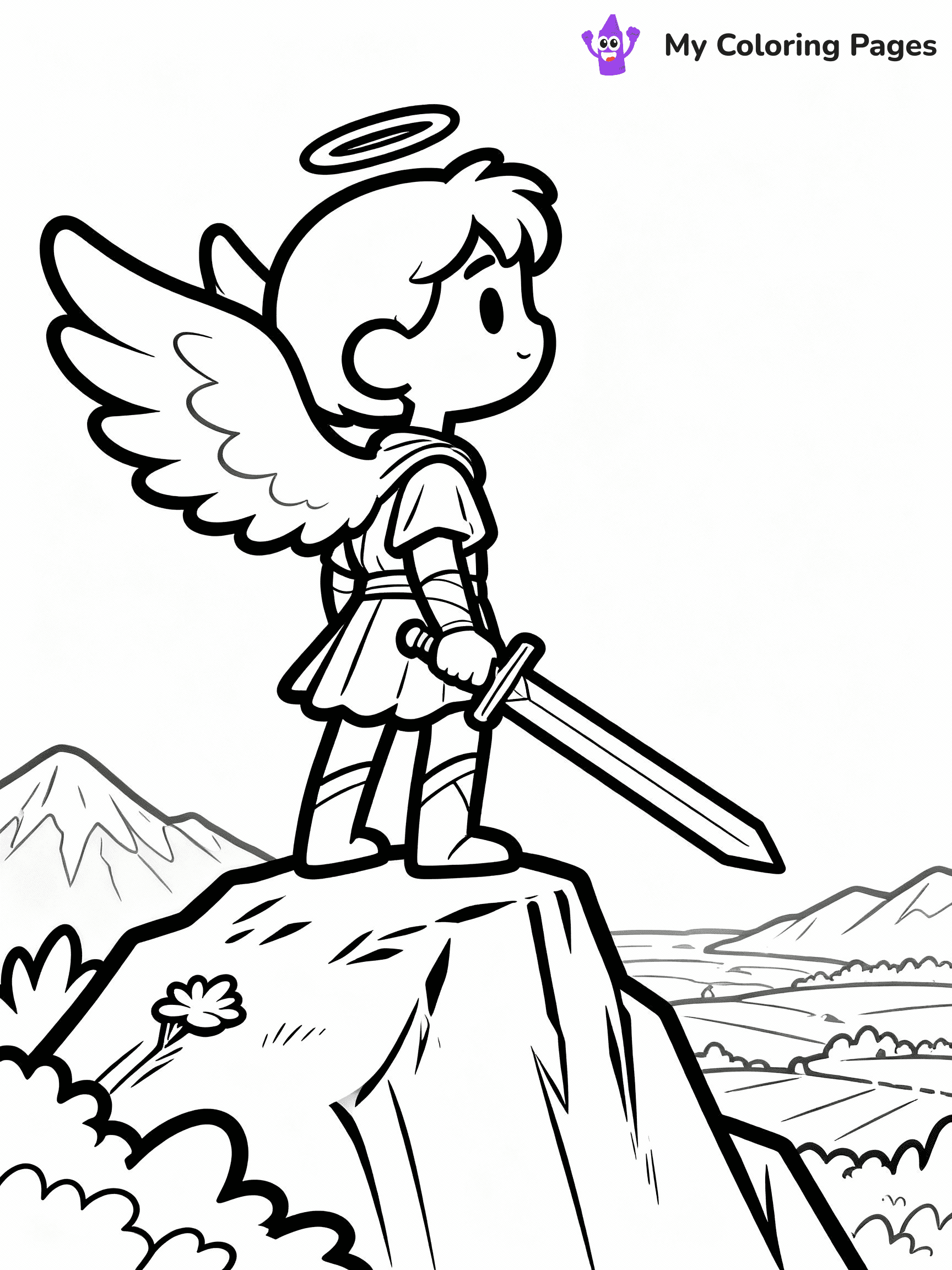 Angel Coloring Pages - 32