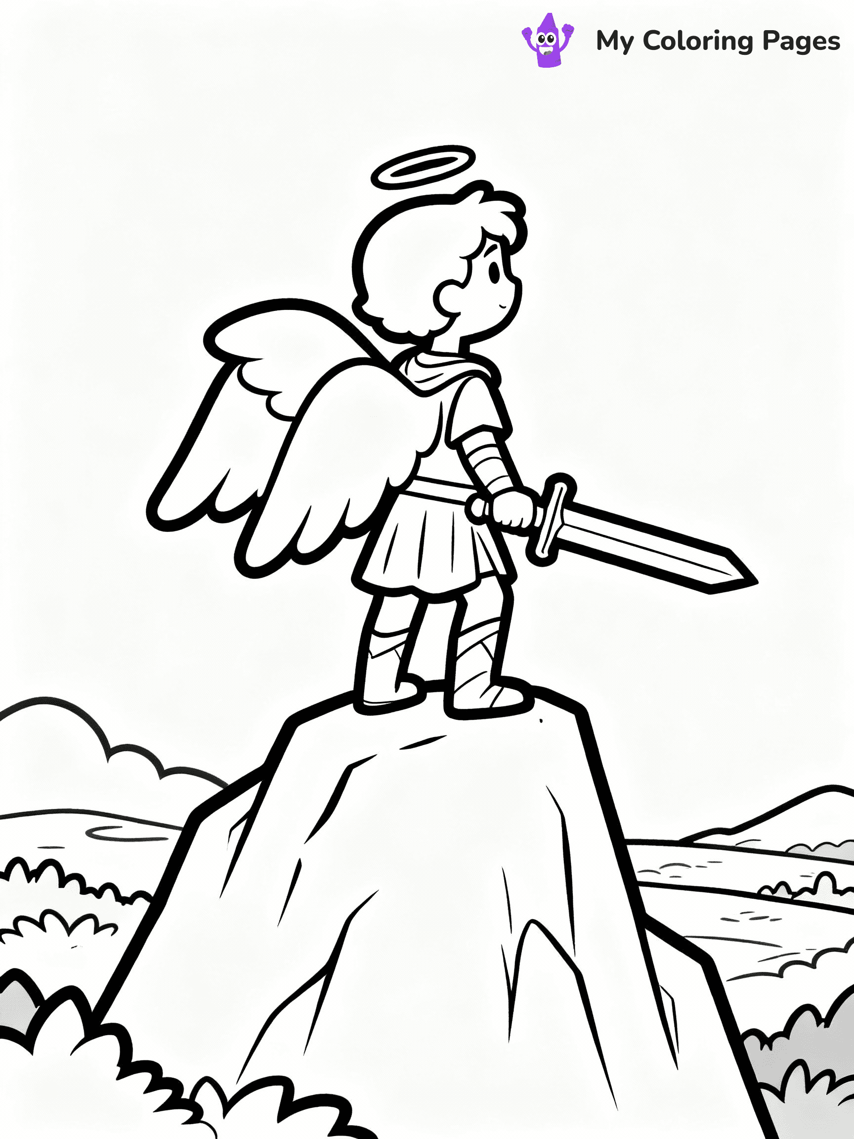 Angel Coloring Pages - 31