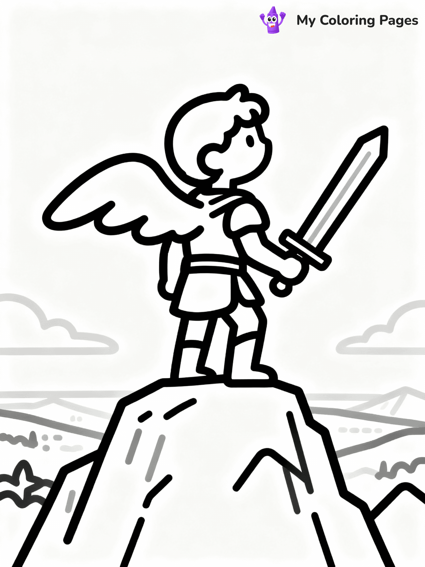 Angel Coloring Pages - 28