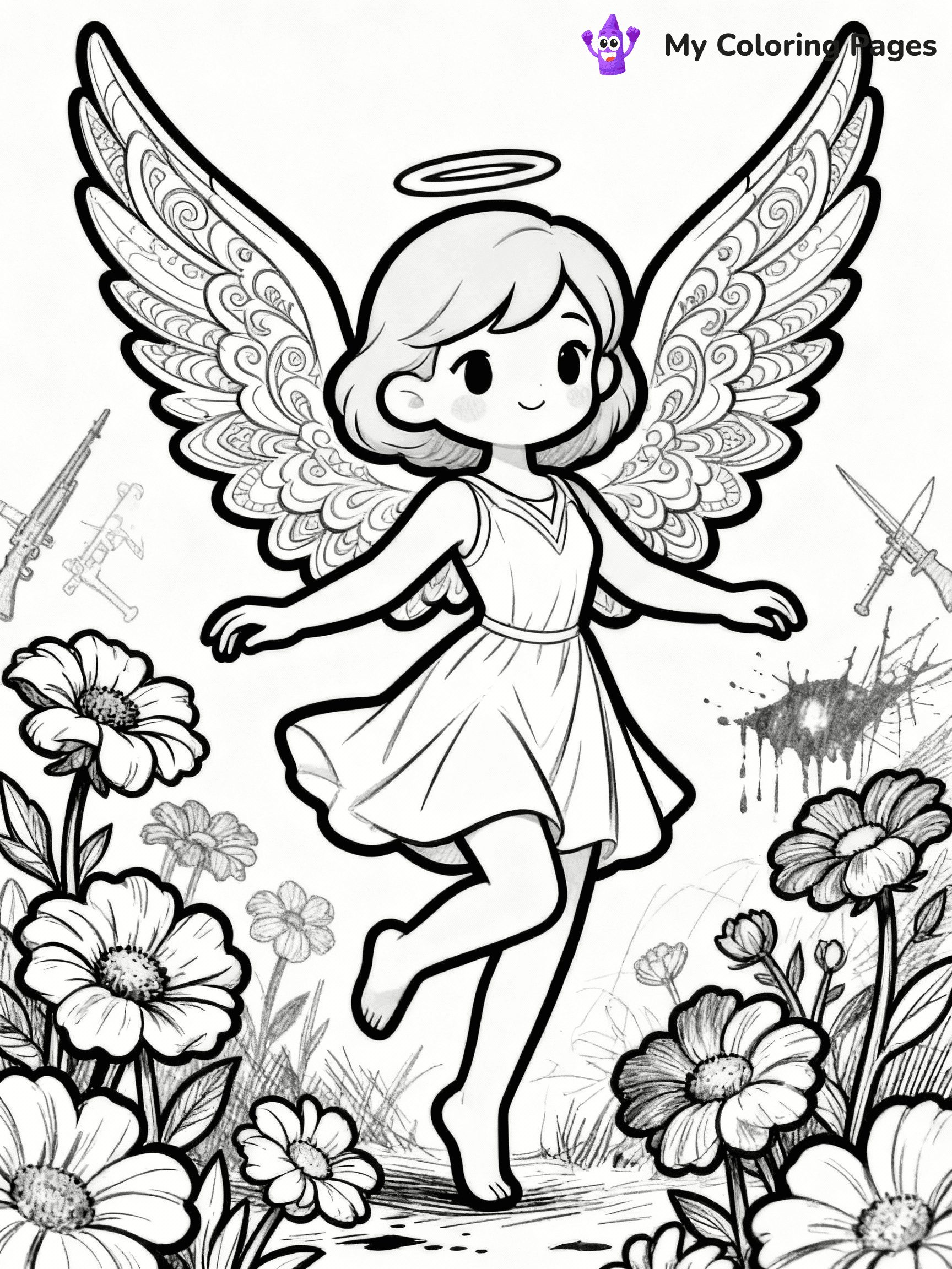 Angel Coloring Pages - 21