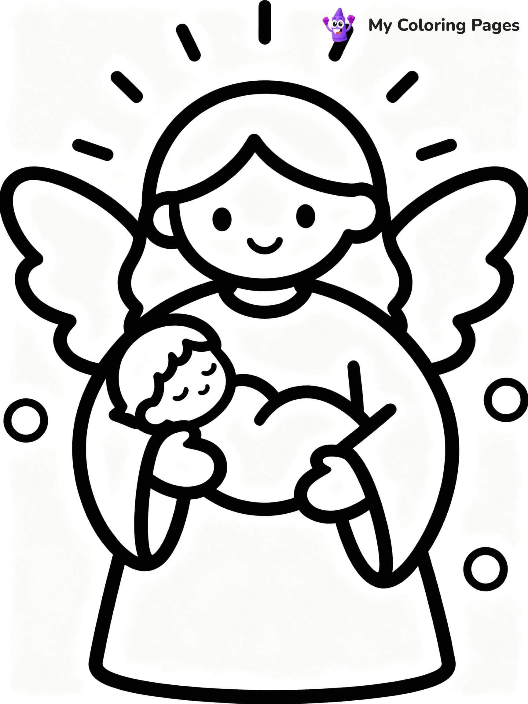 Angel Coloring Pages - 12