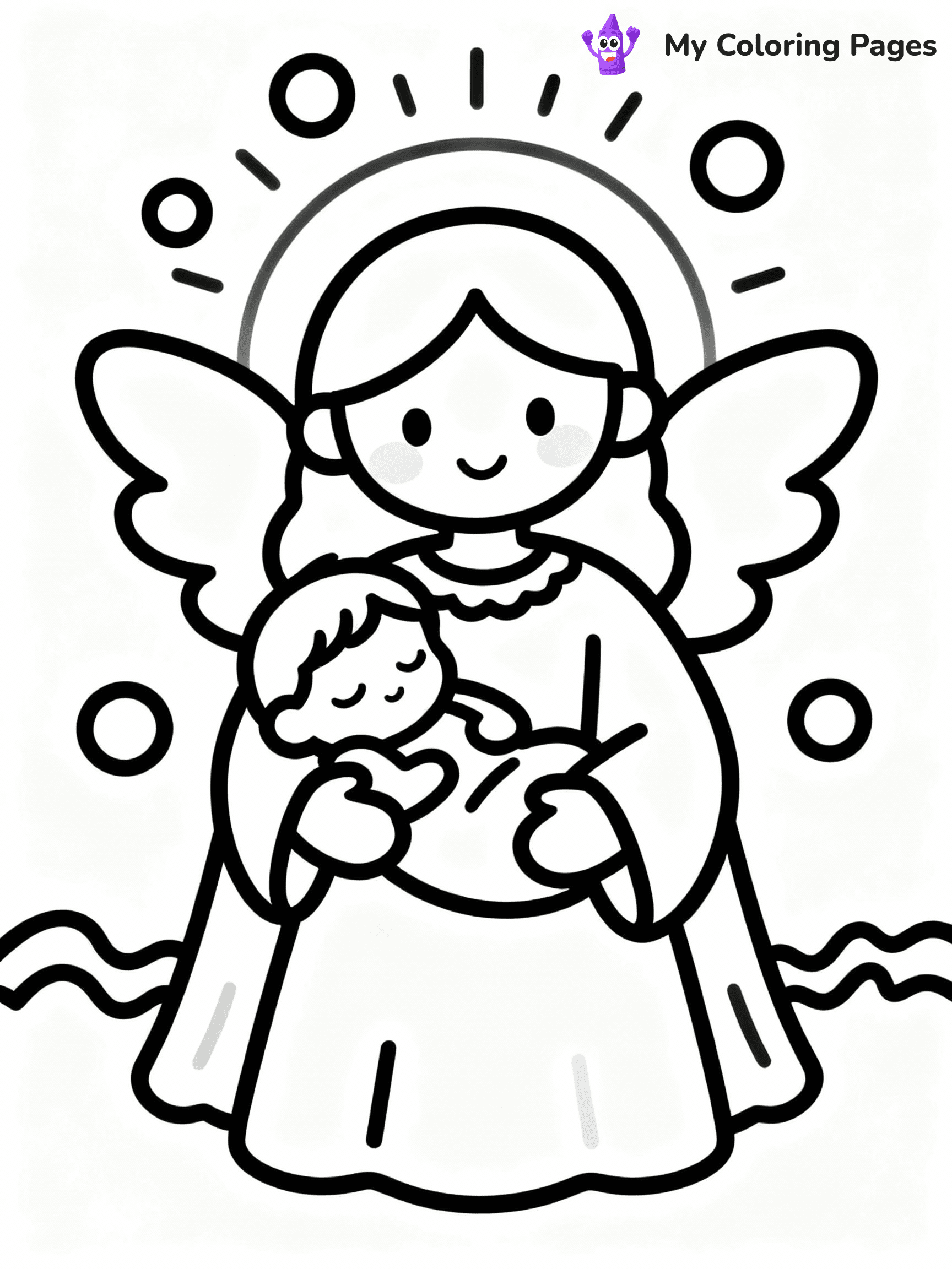 Angel Coloring Pages - 10