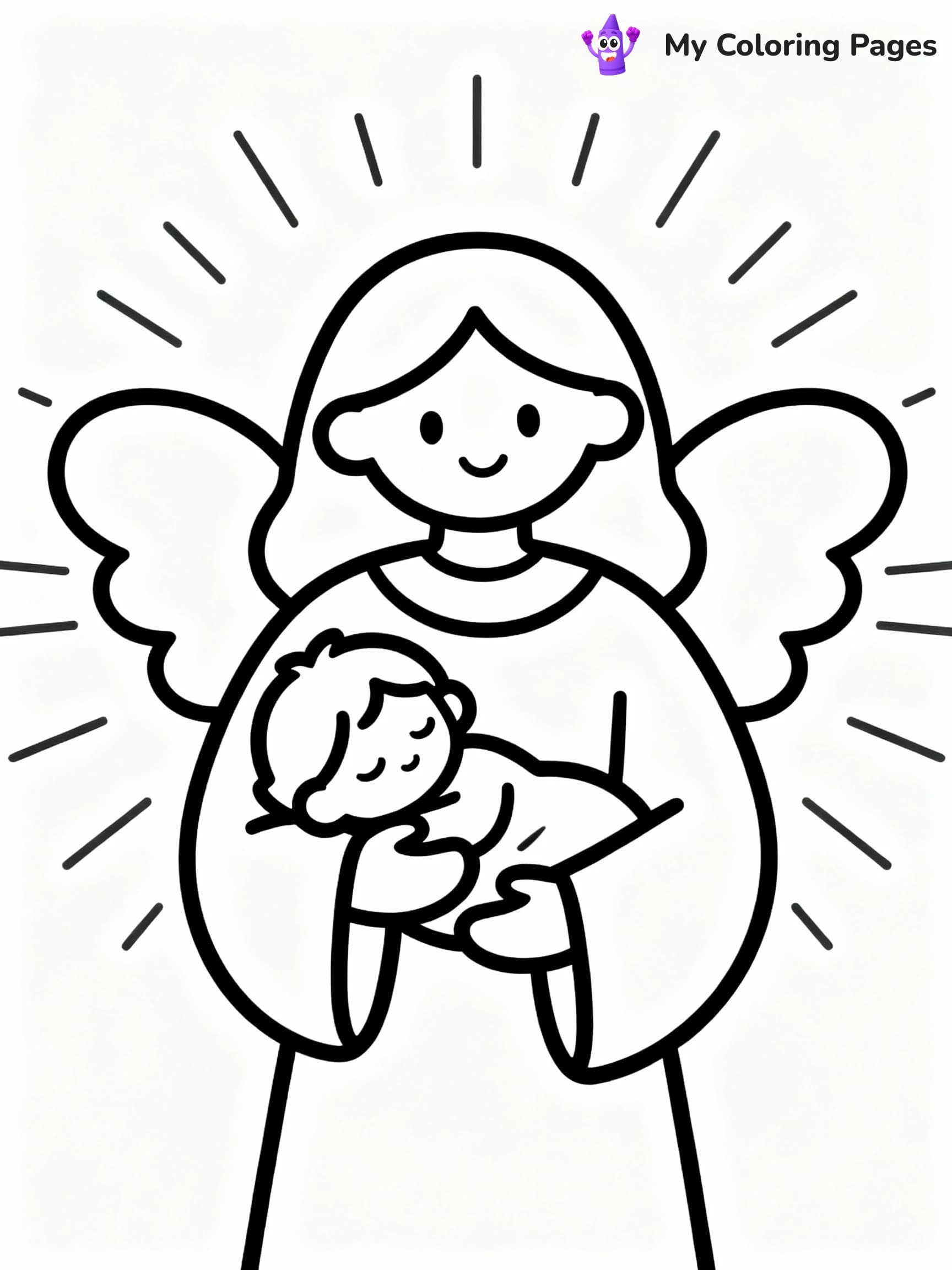 Angel Coloring Pages - 9