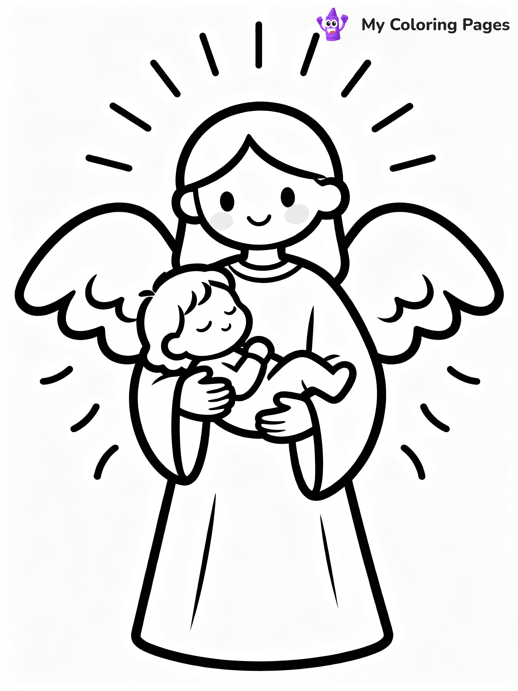 Angel Coloring Pages - 6