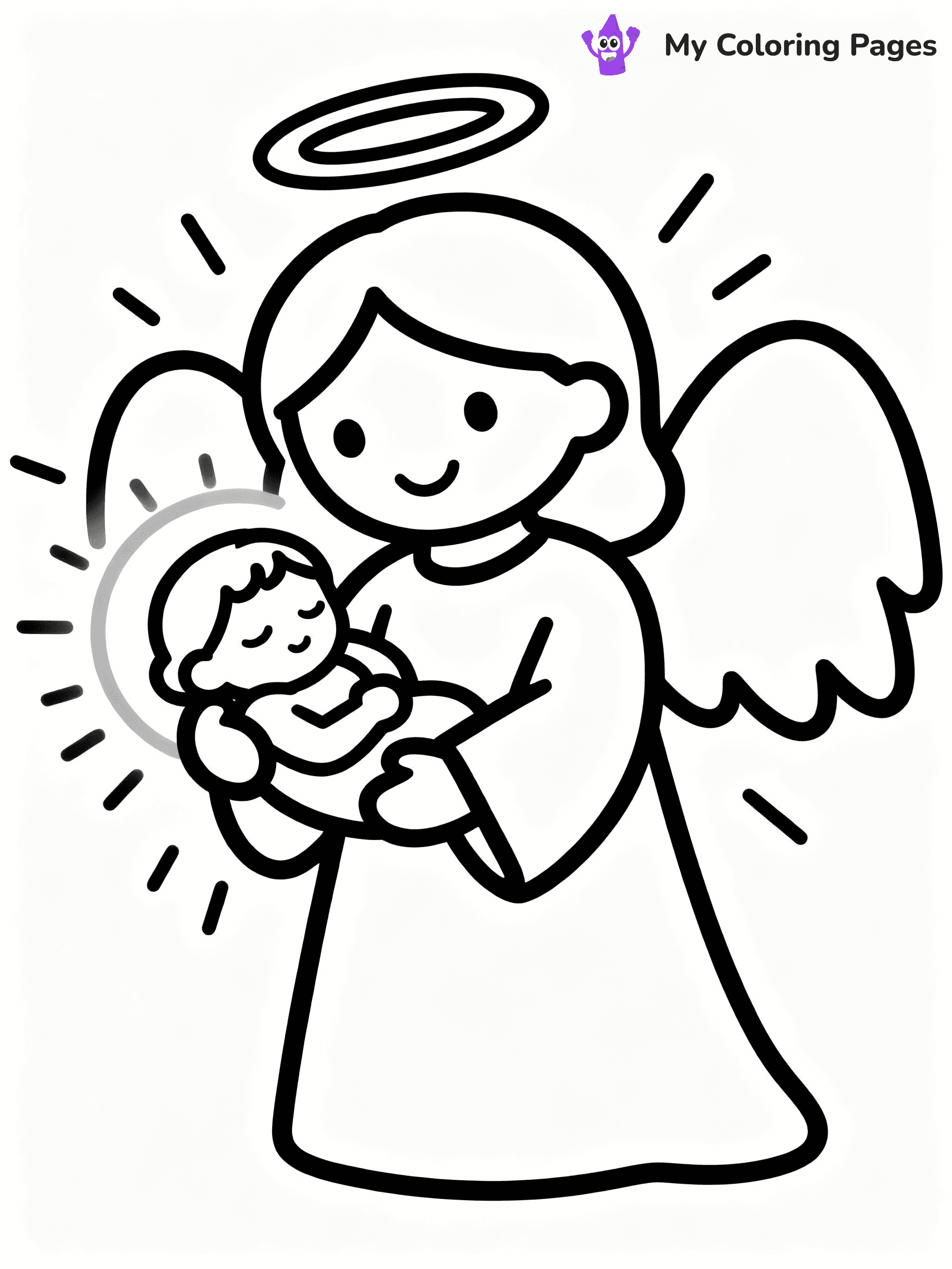 Angel Coloring Pages - 4