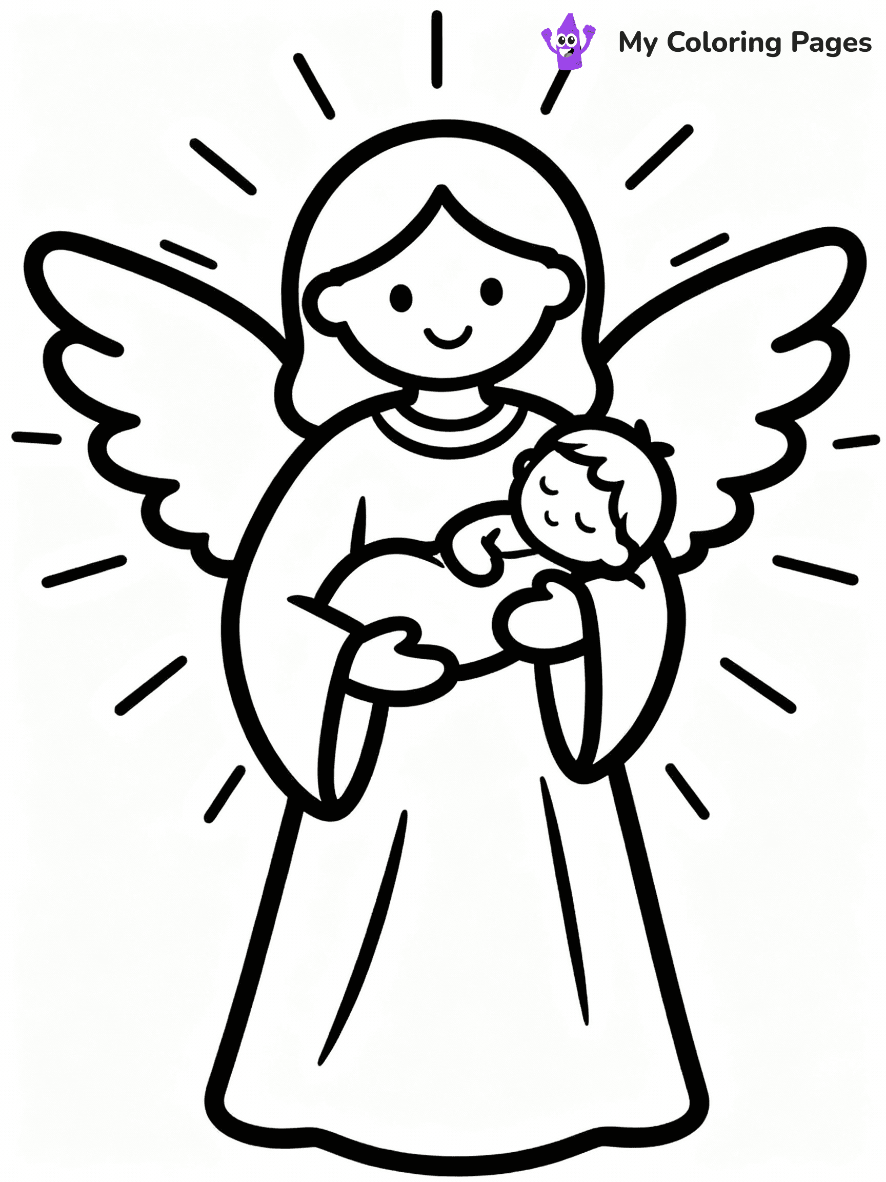 Angel Coloring Pages - 3