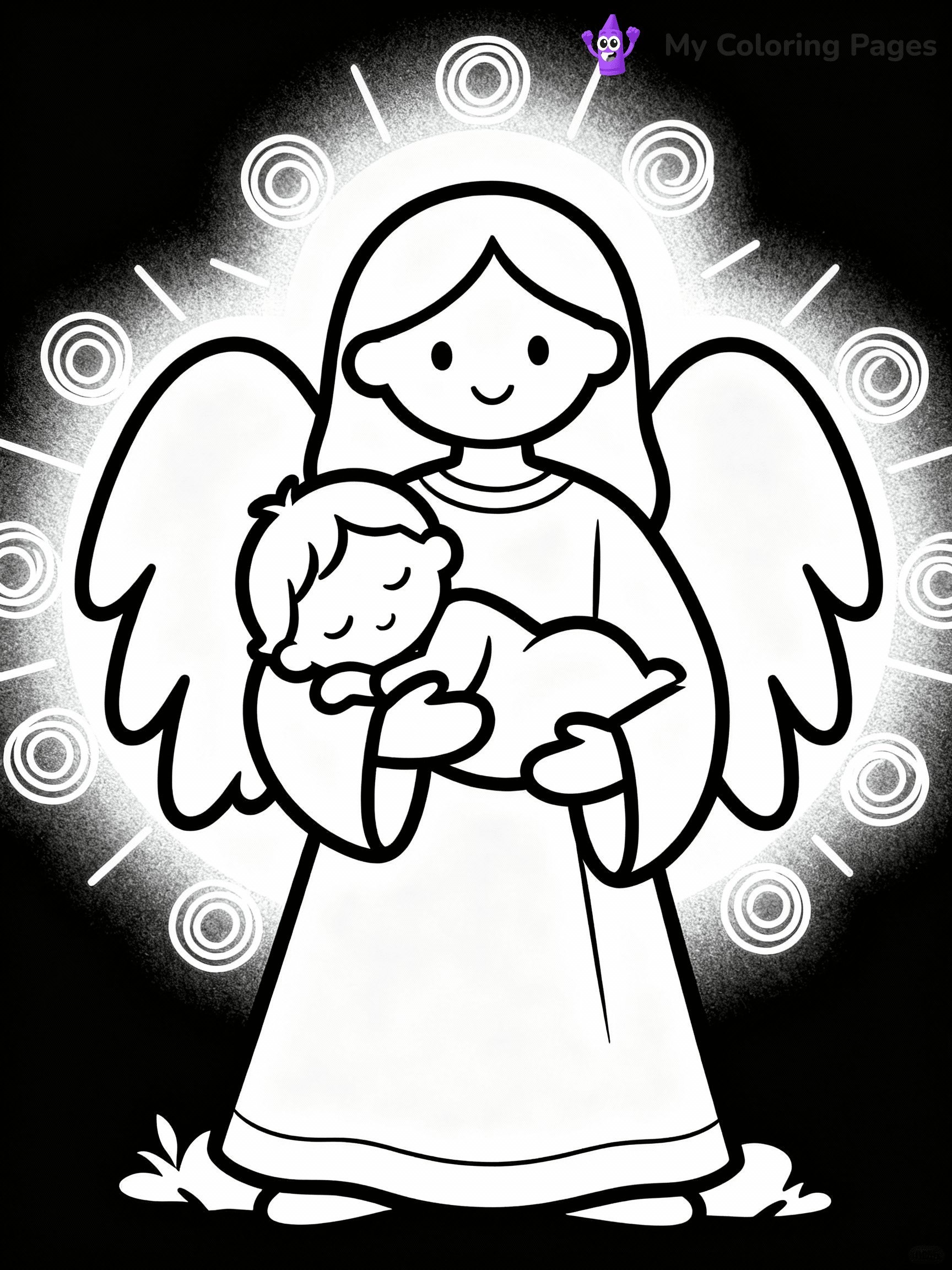 Angel Coloring Pages - 1