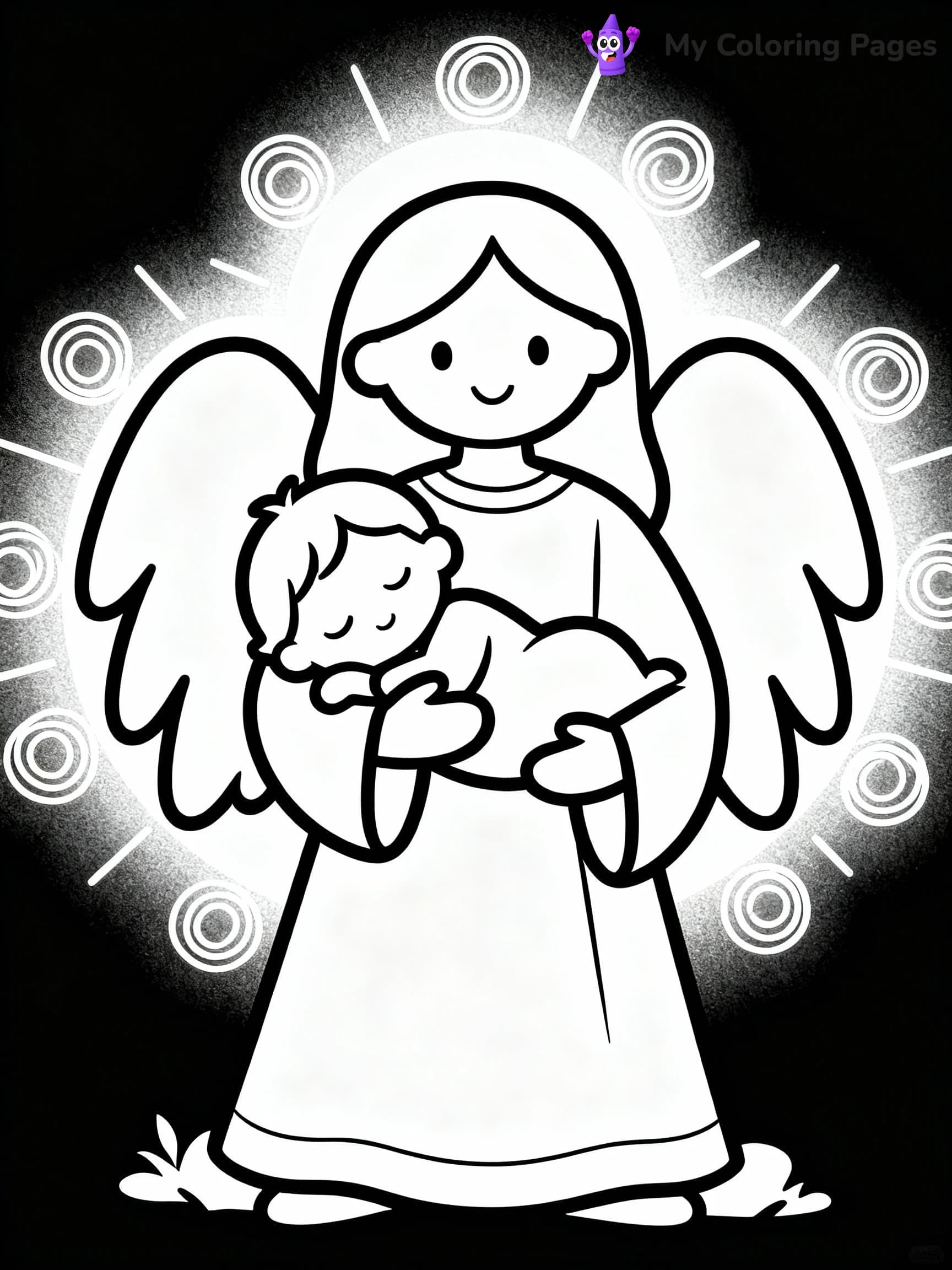 Angel Coloring Pages - 1