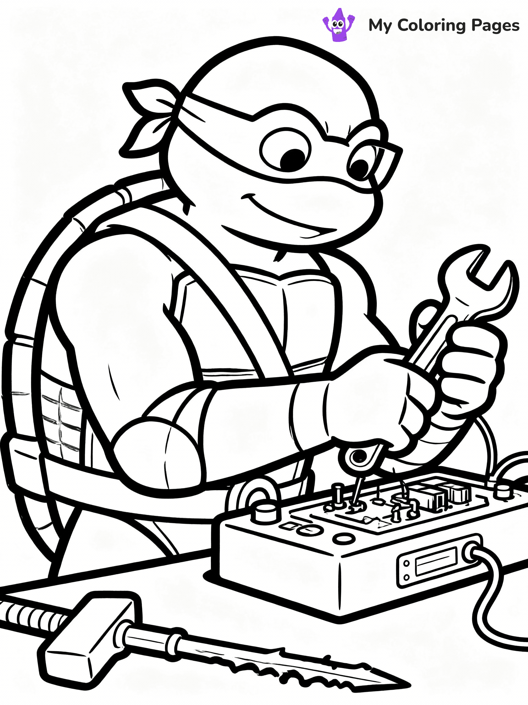 TMNT Coloring Pages - 36
