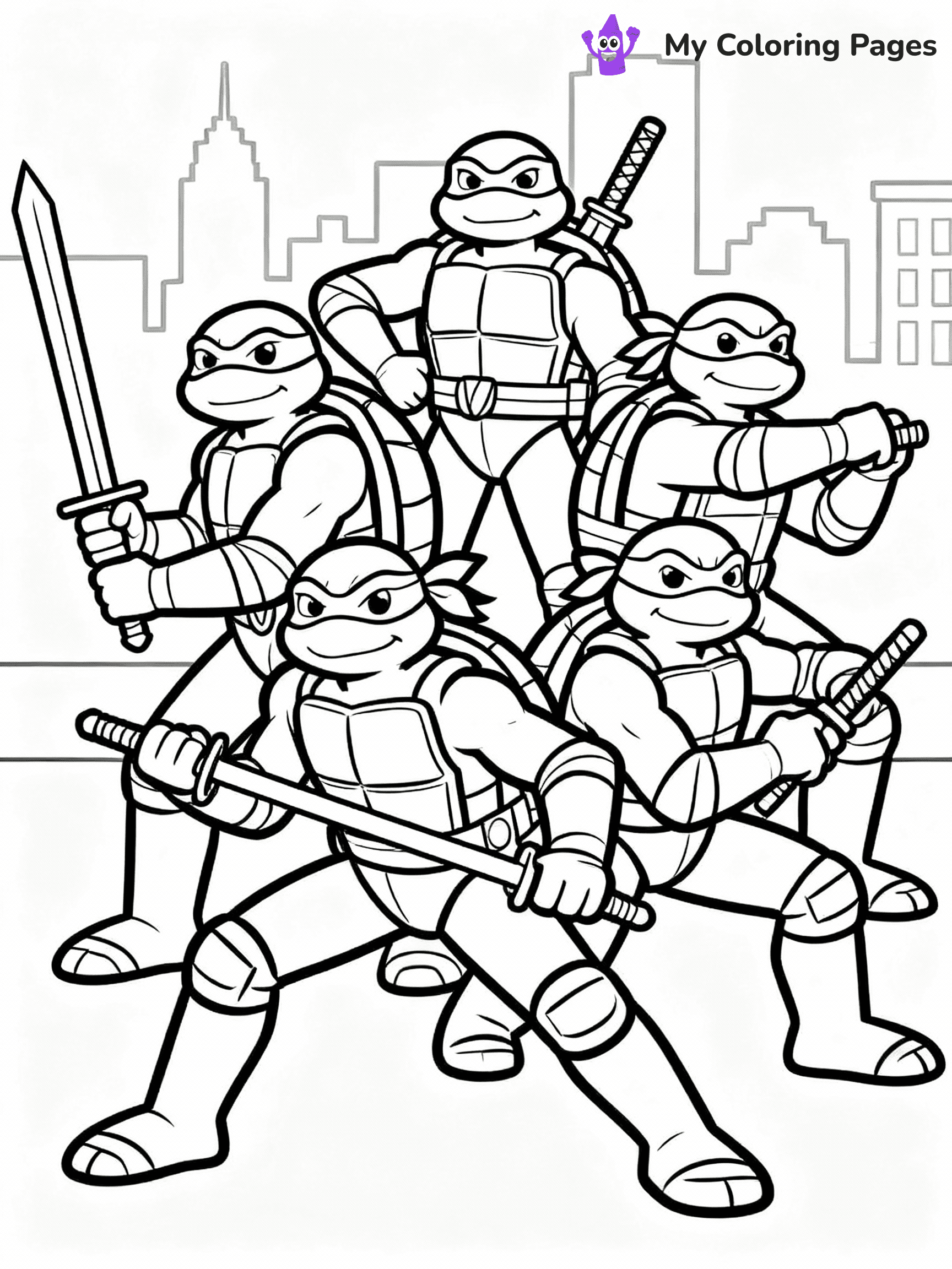 TMNT Coloring Pages - 12