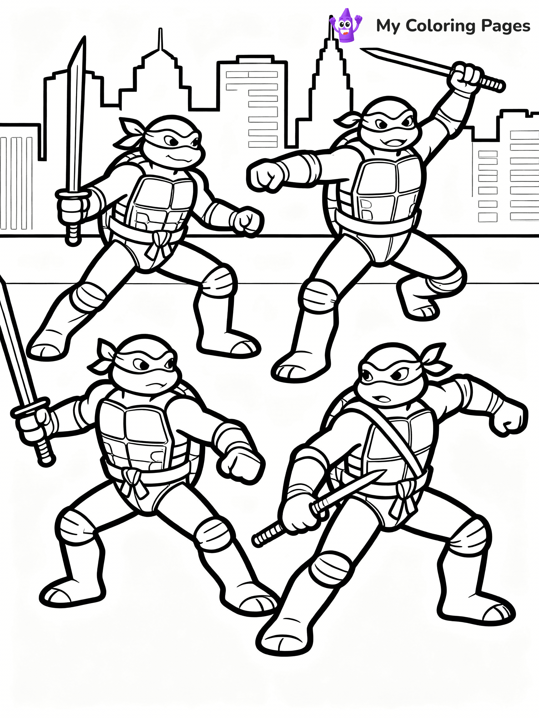 TMNT Coloring Pages - 11