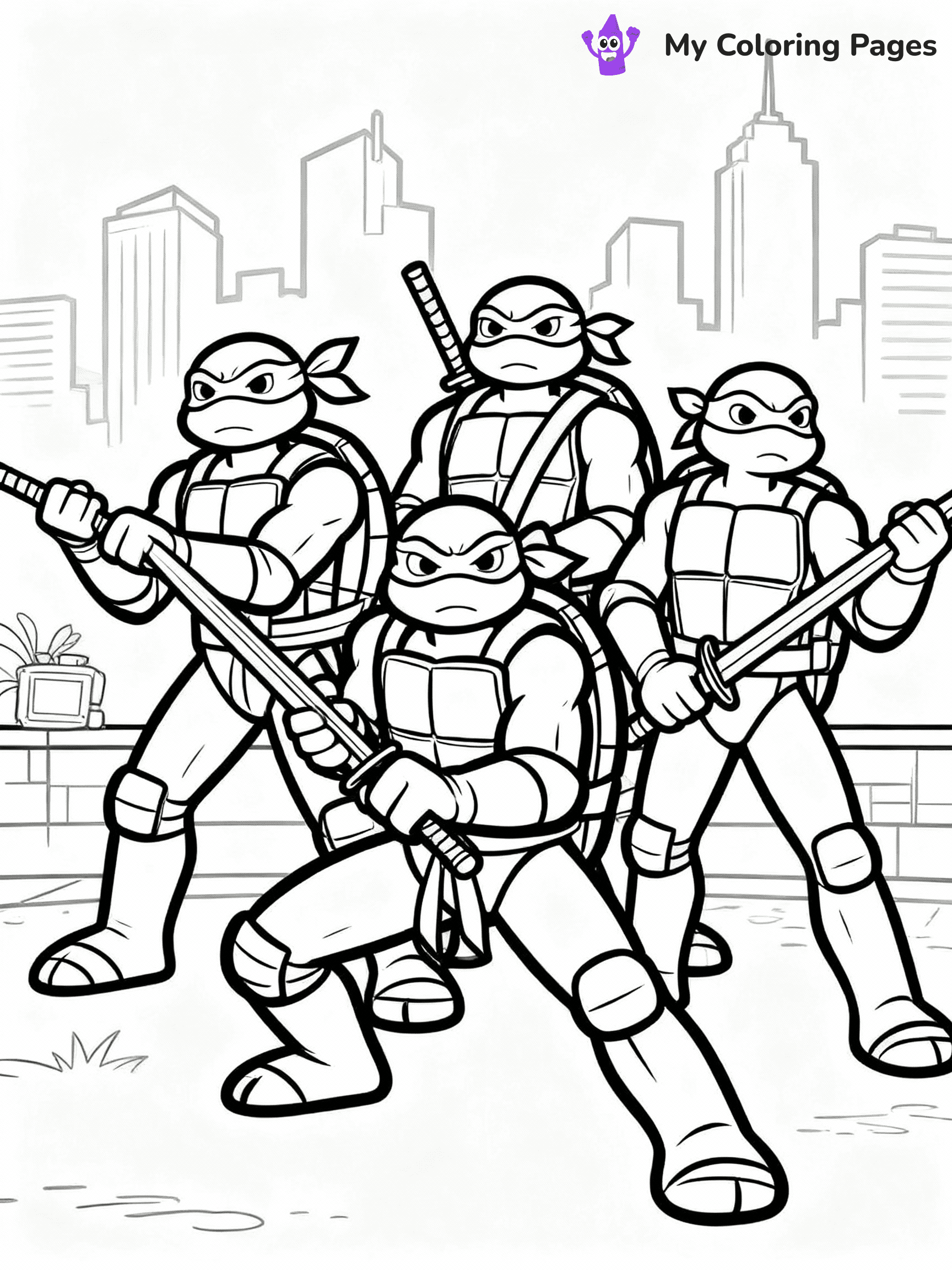 TMNT Coloring Pages - 10