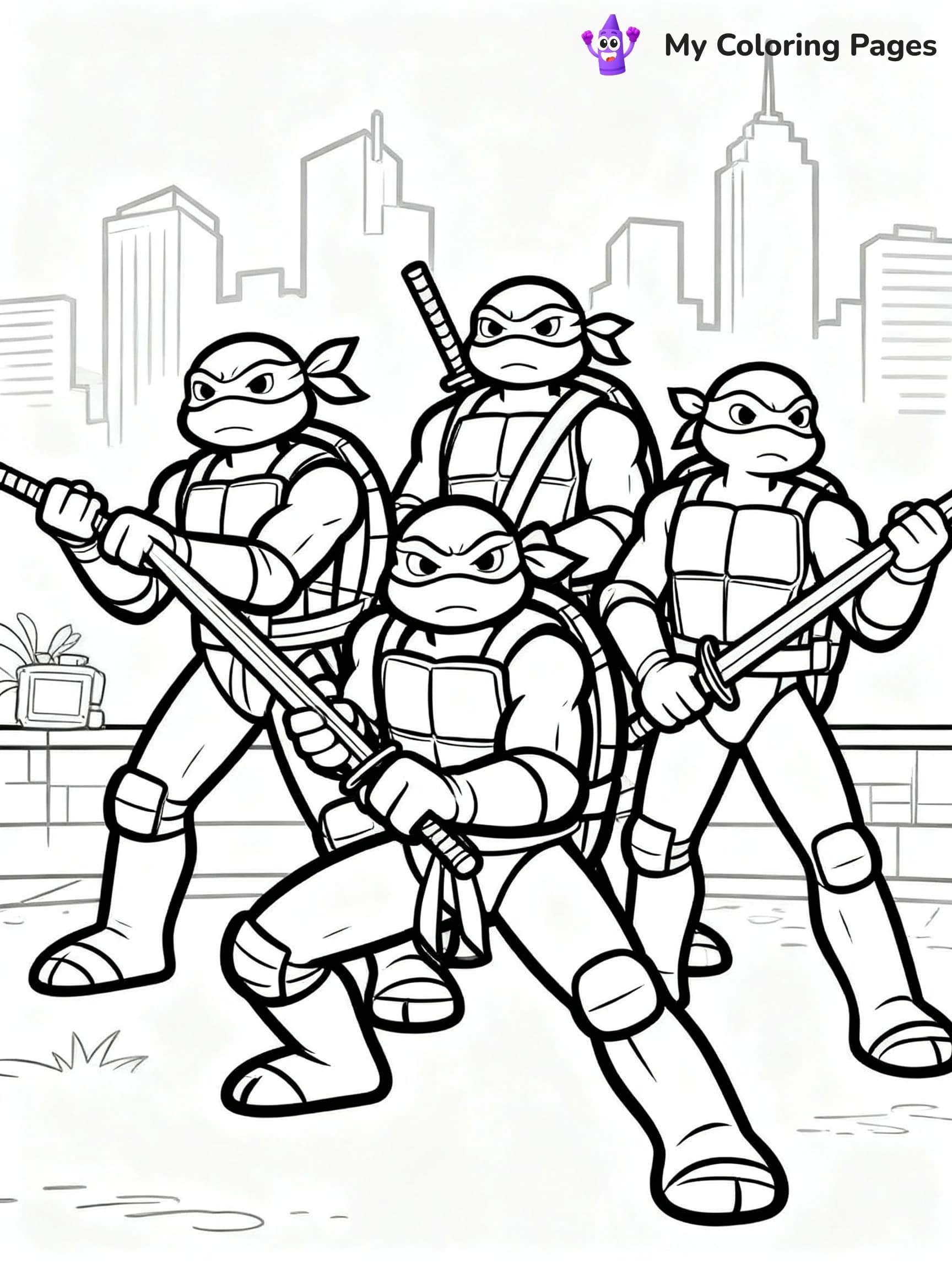 TMNT Coloring Pages - 10