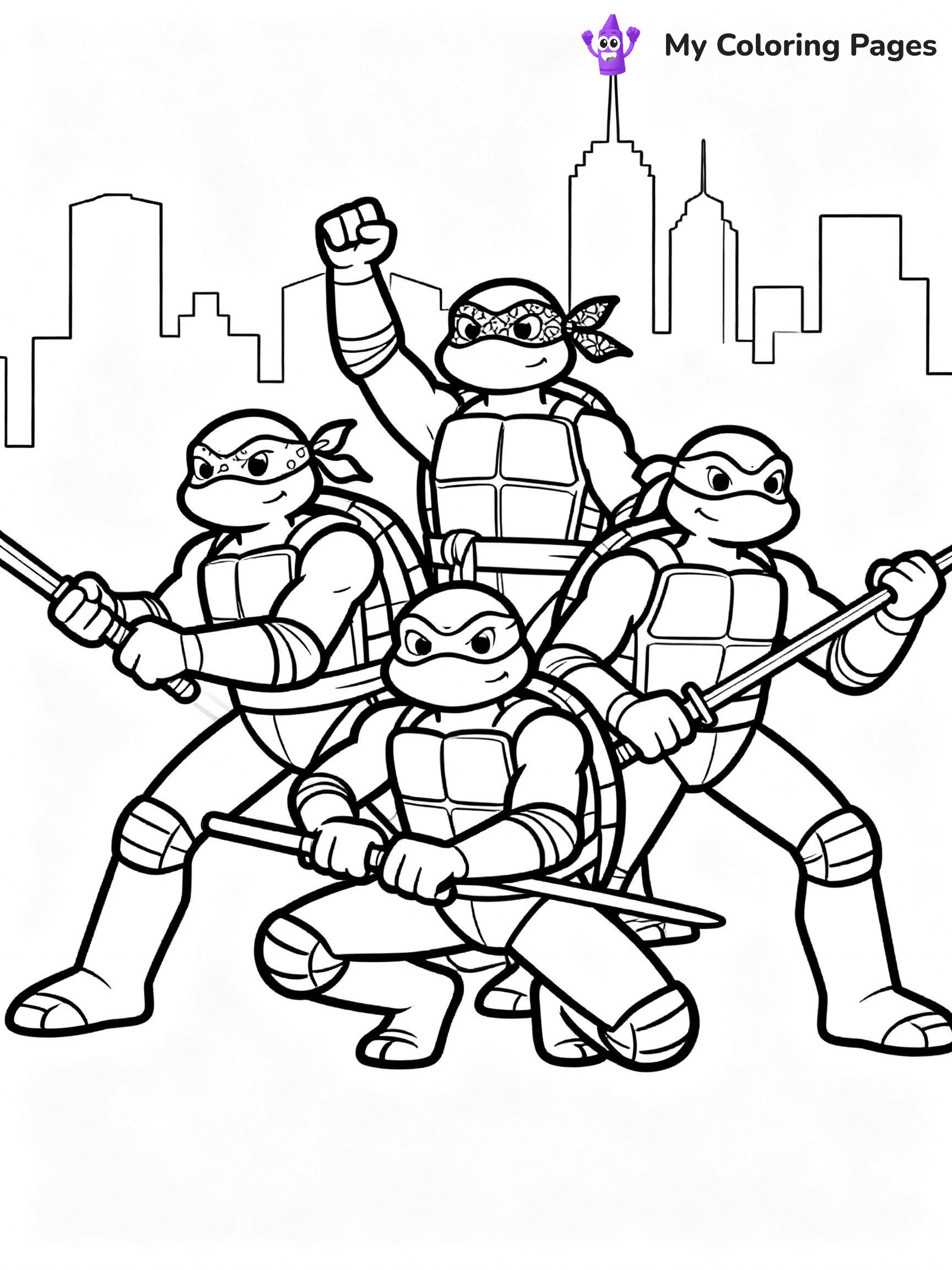 TMNT Coloring Pages - 9