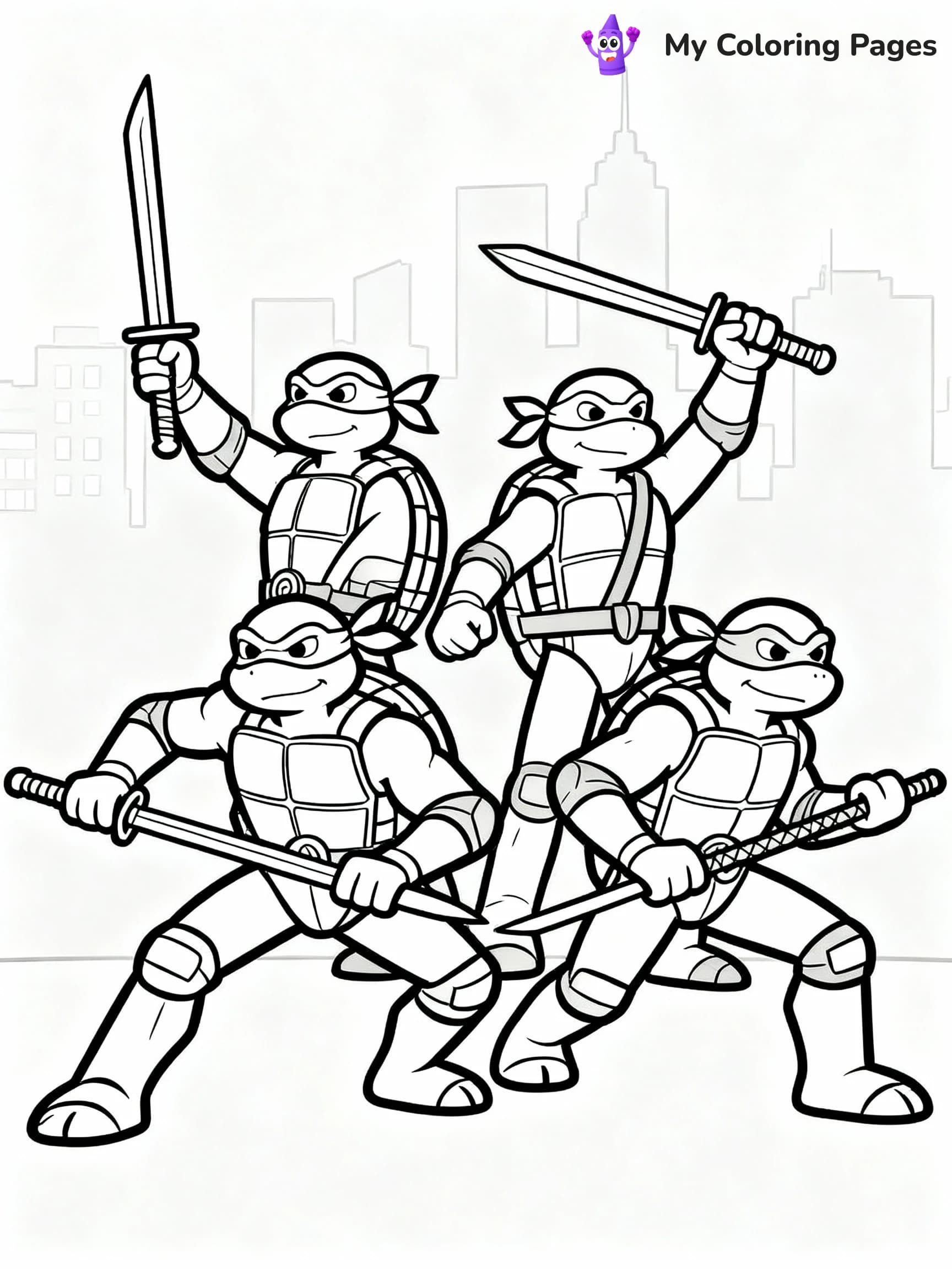 TMNT Coloring Pages - 6