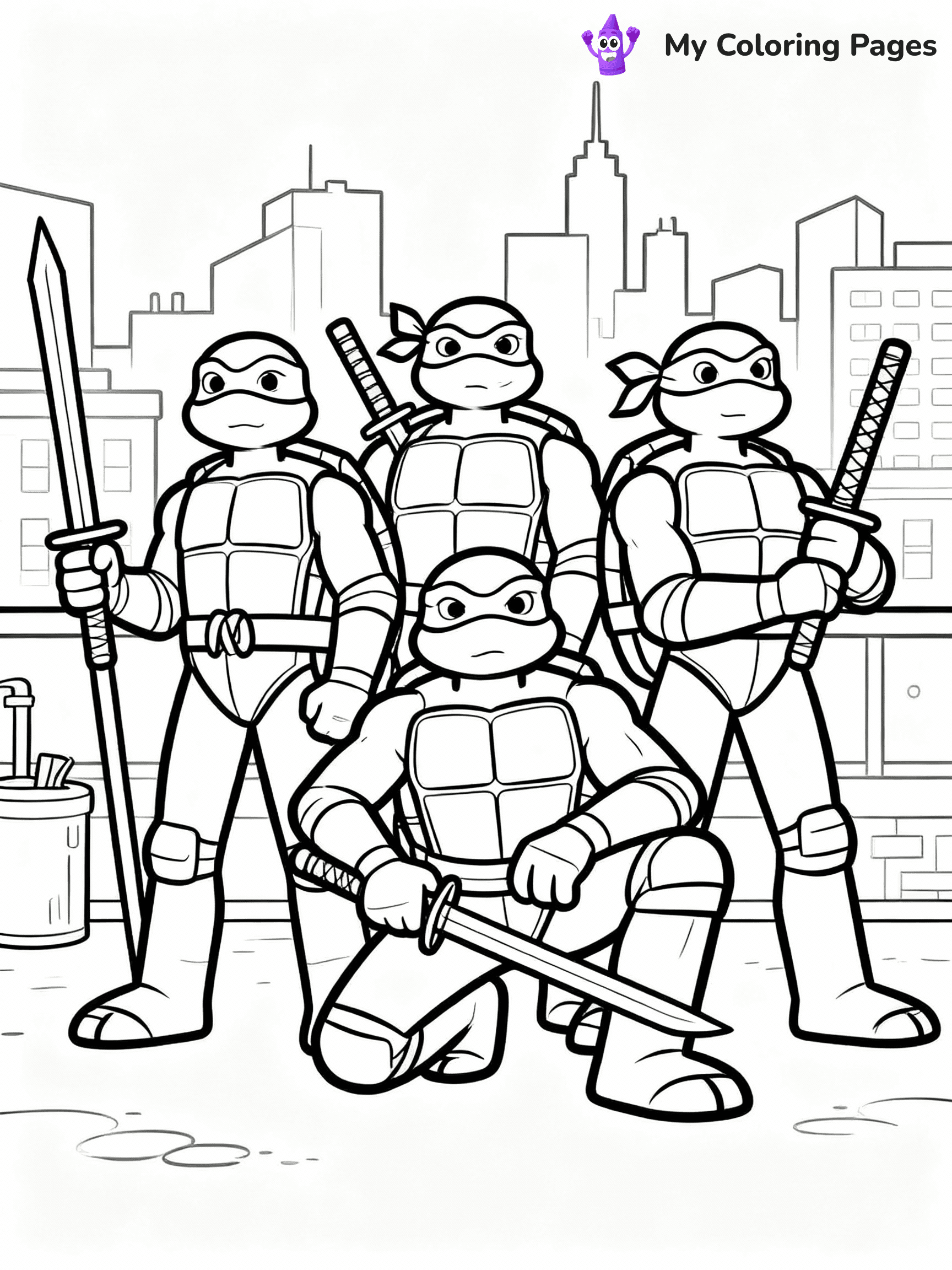 TMNT Coloring Pages - 4