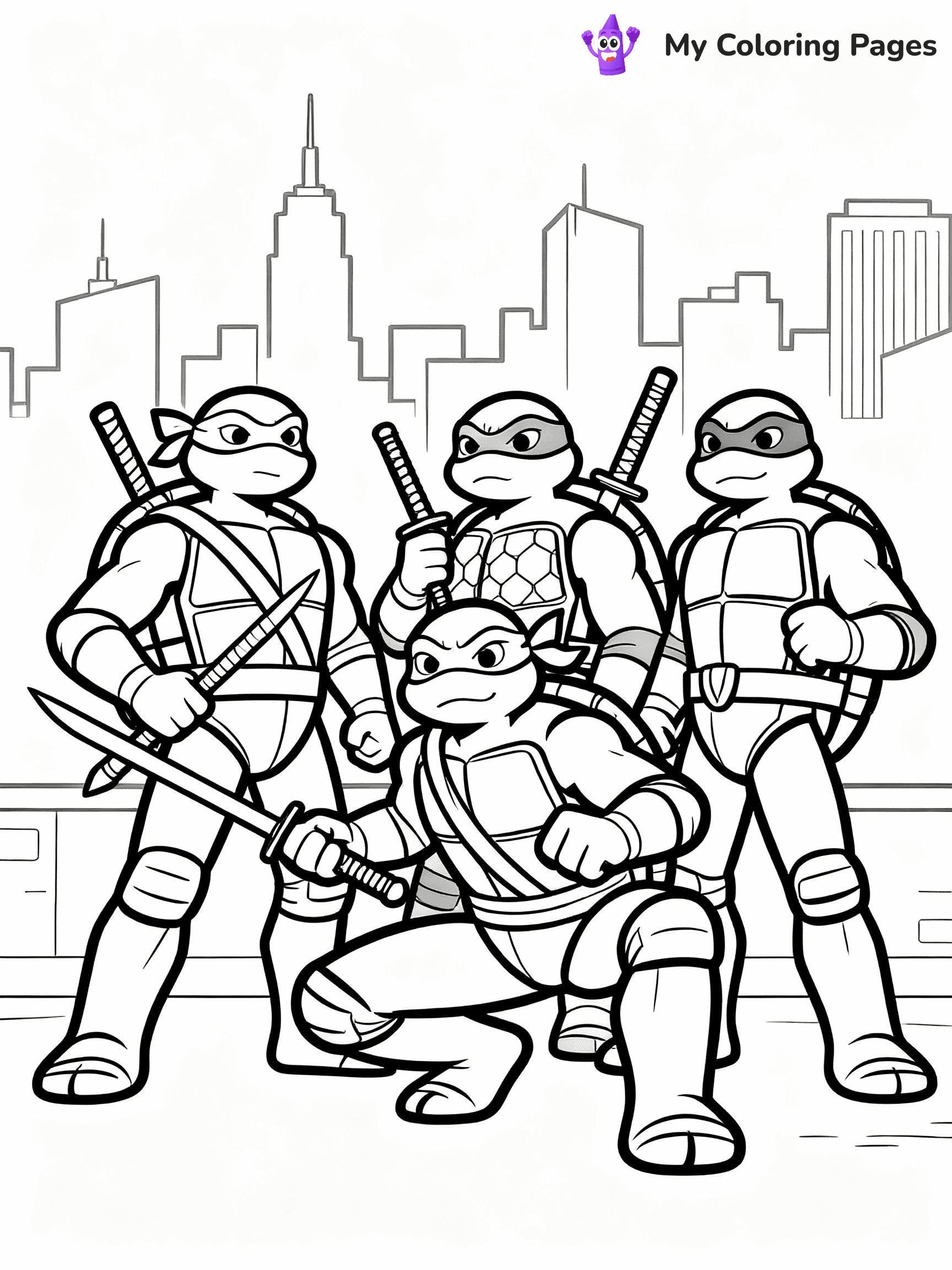 TMNT Coloring Pages - 3