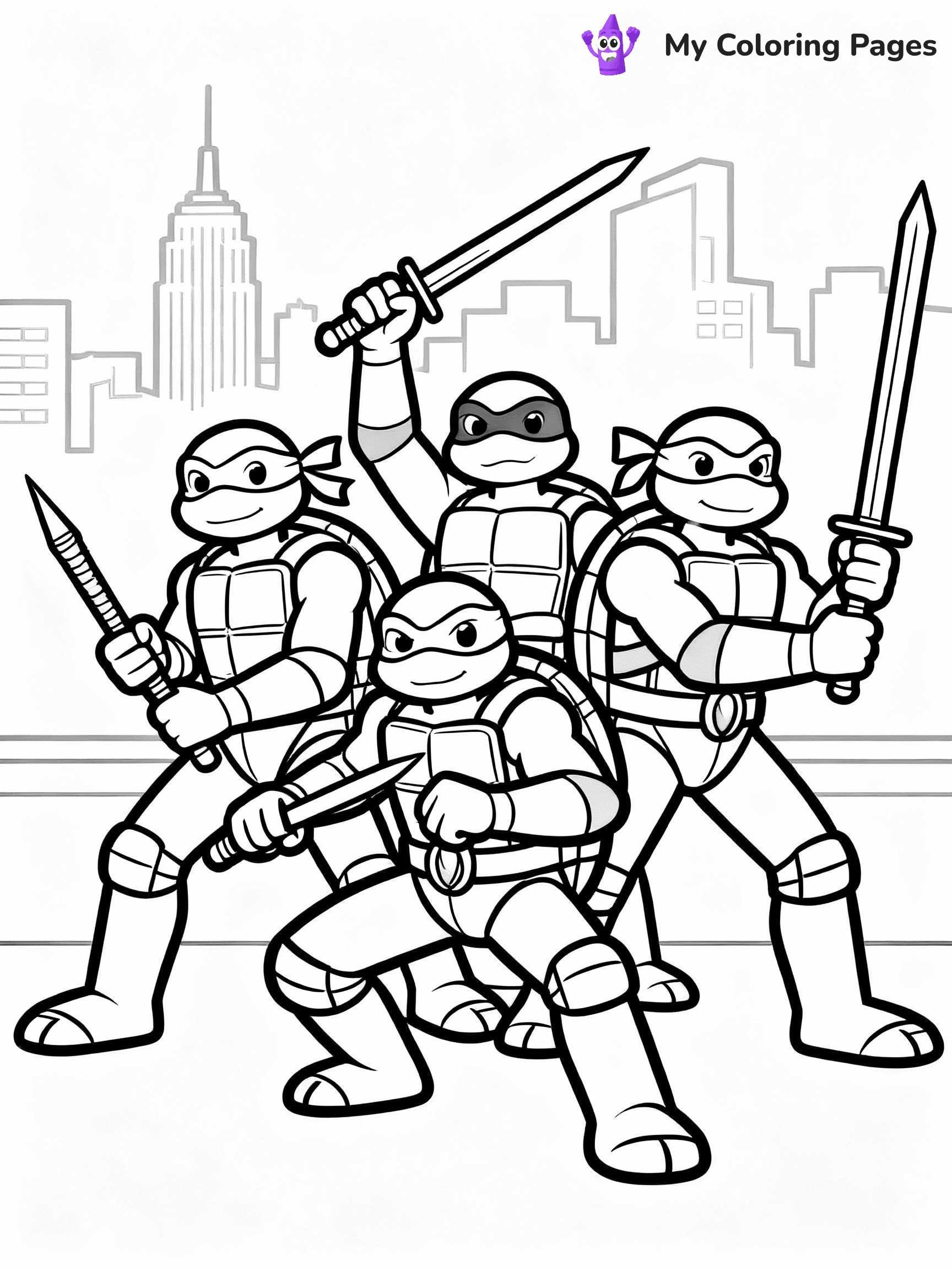 TMNT Coloring Pages - 2