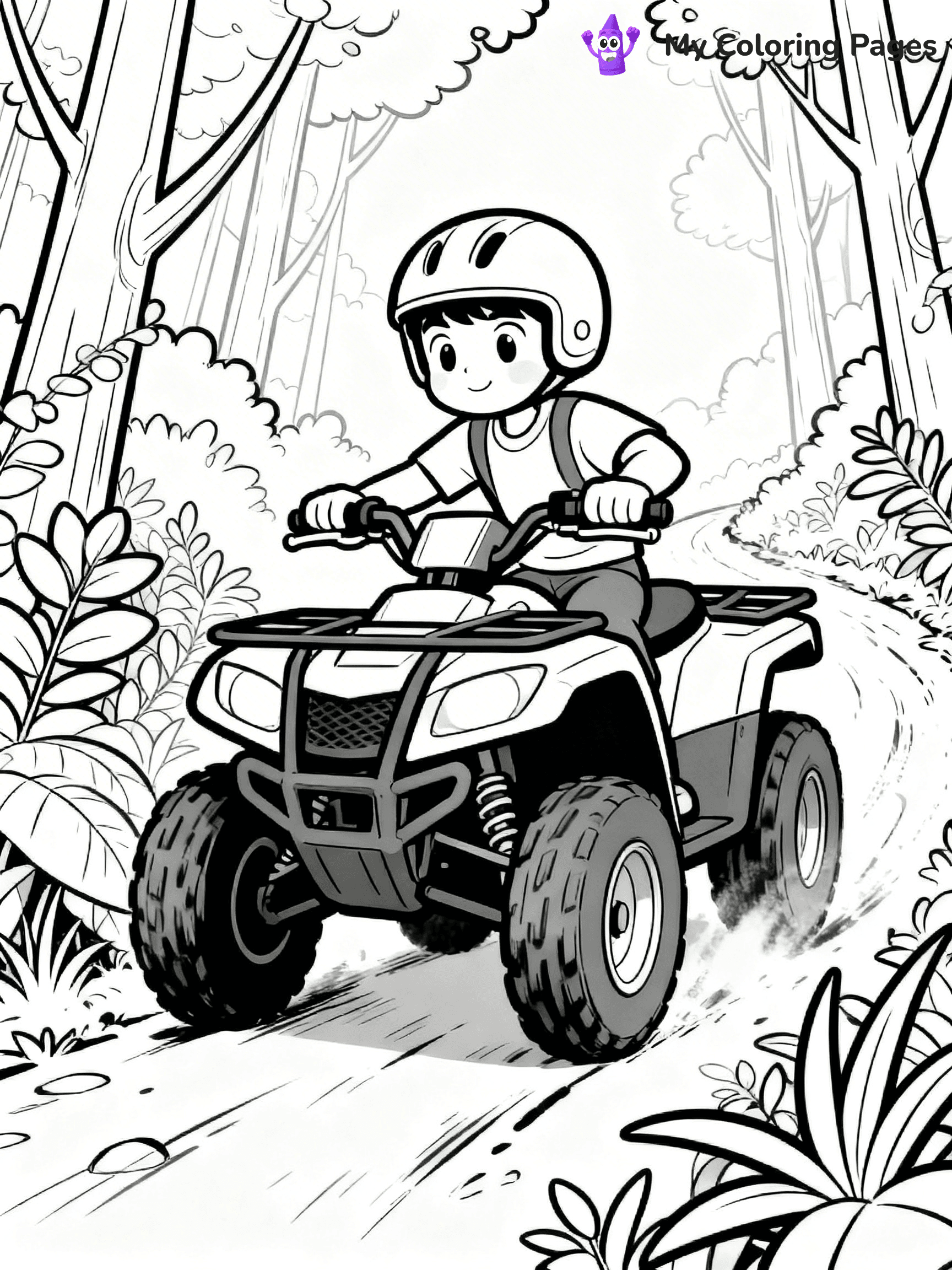 Four Wheeler Coloring Pages - 10