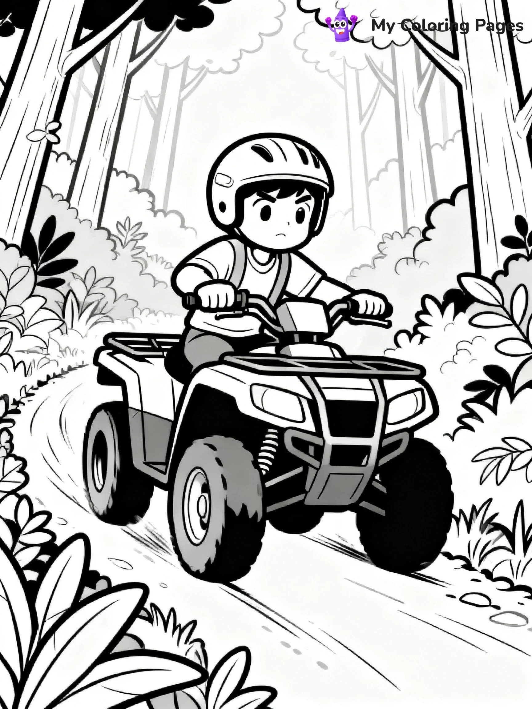 Four Wheeler Coloring Pages - 8