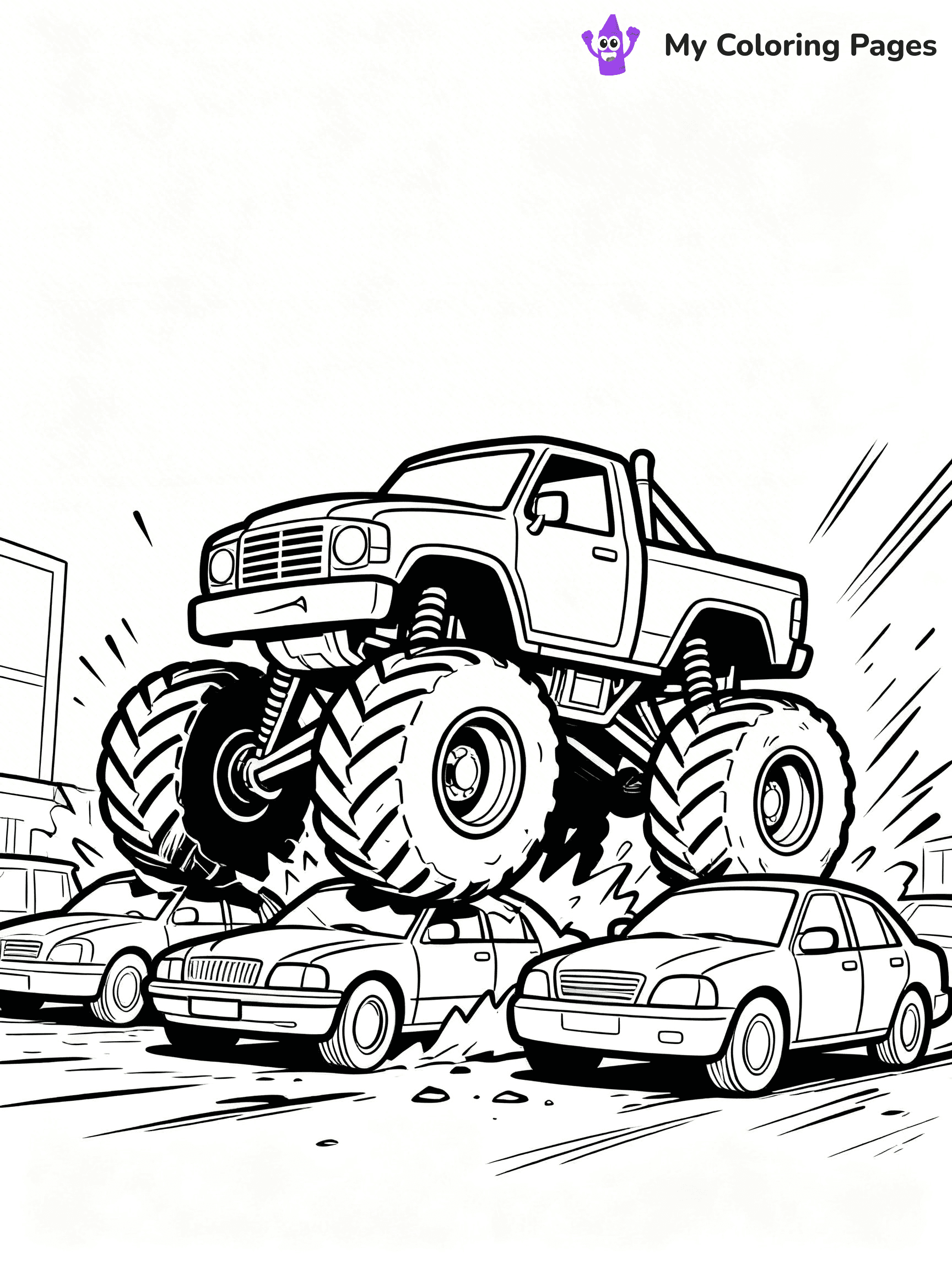 Four Wheeler Coloring Pages - 1