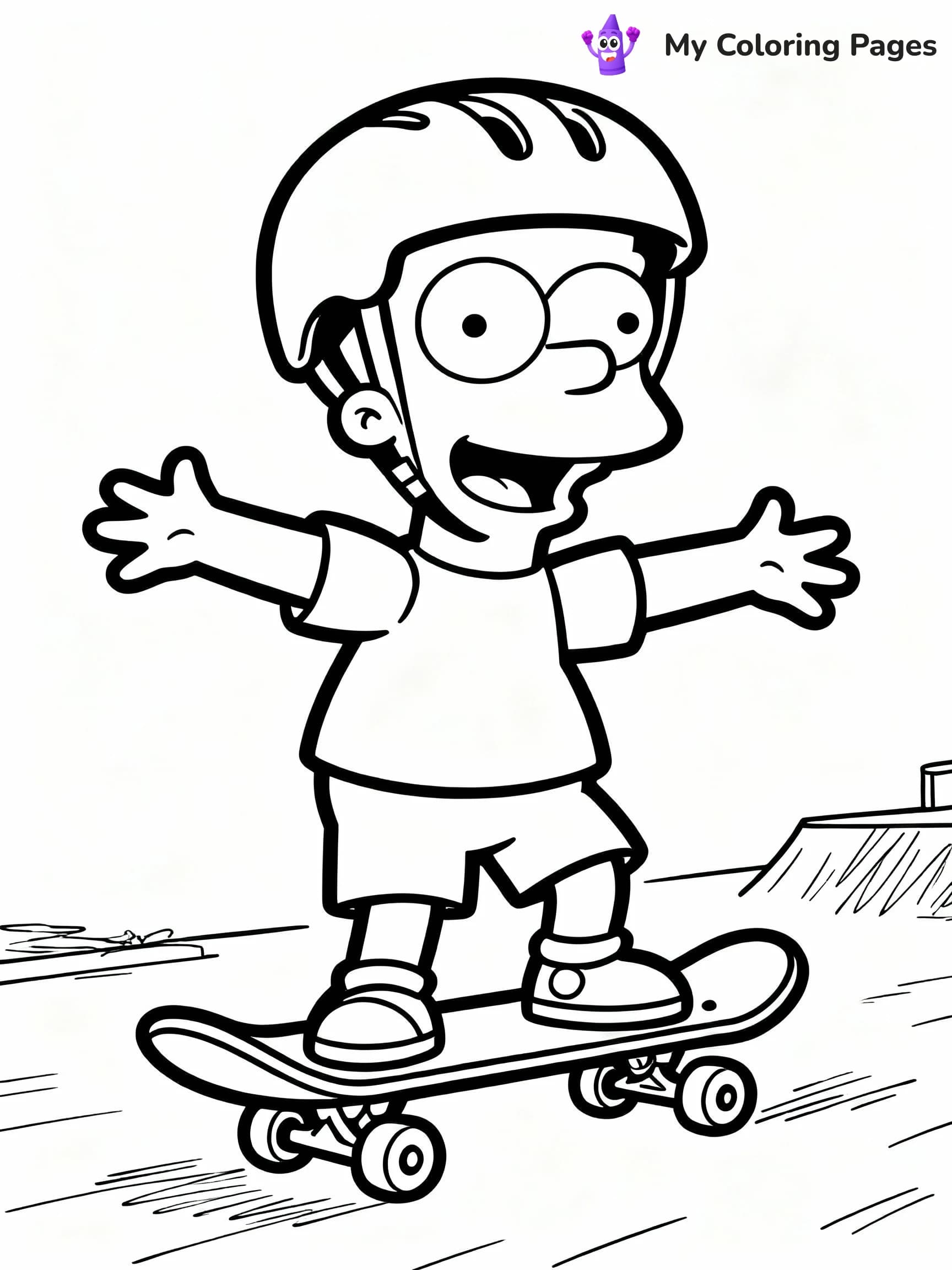 Bart Simpson Coloring Pages - 18