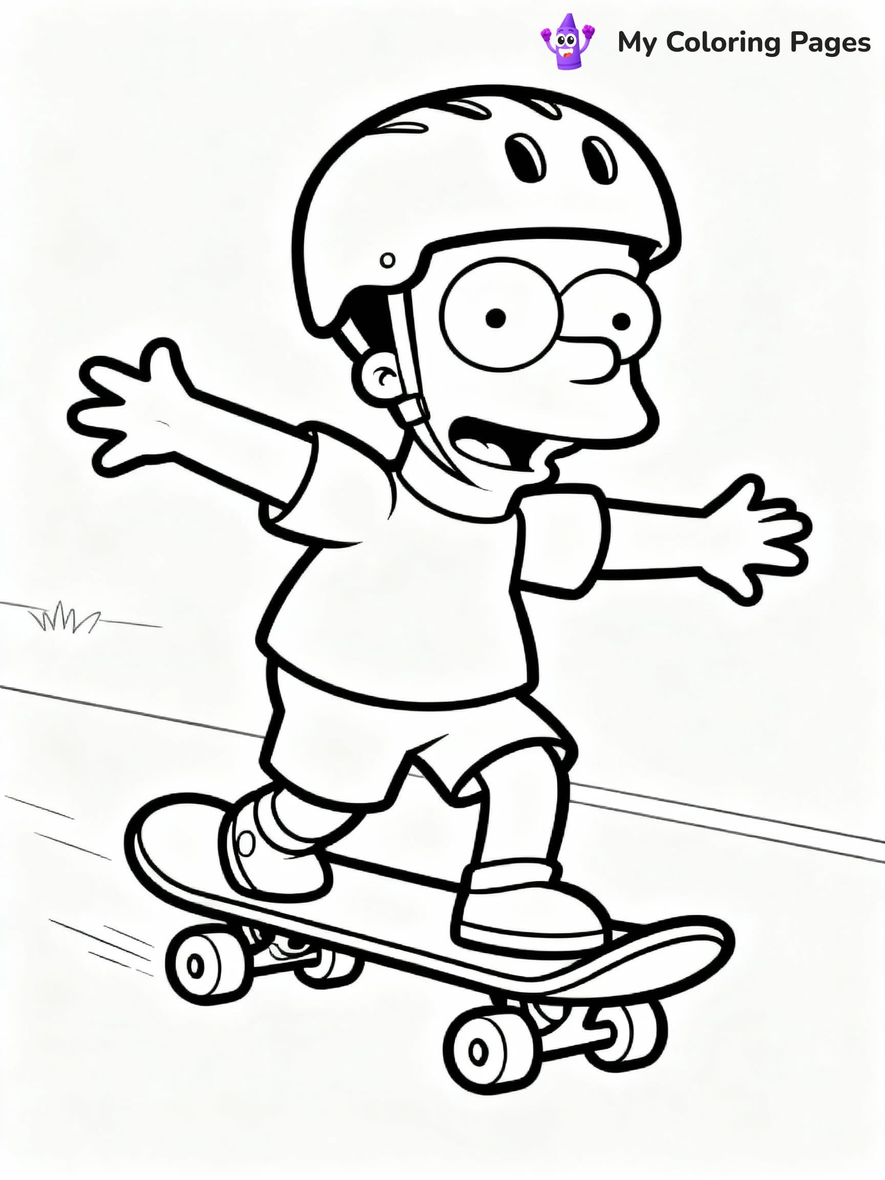 Bart Simpson Coloring Pages - 16