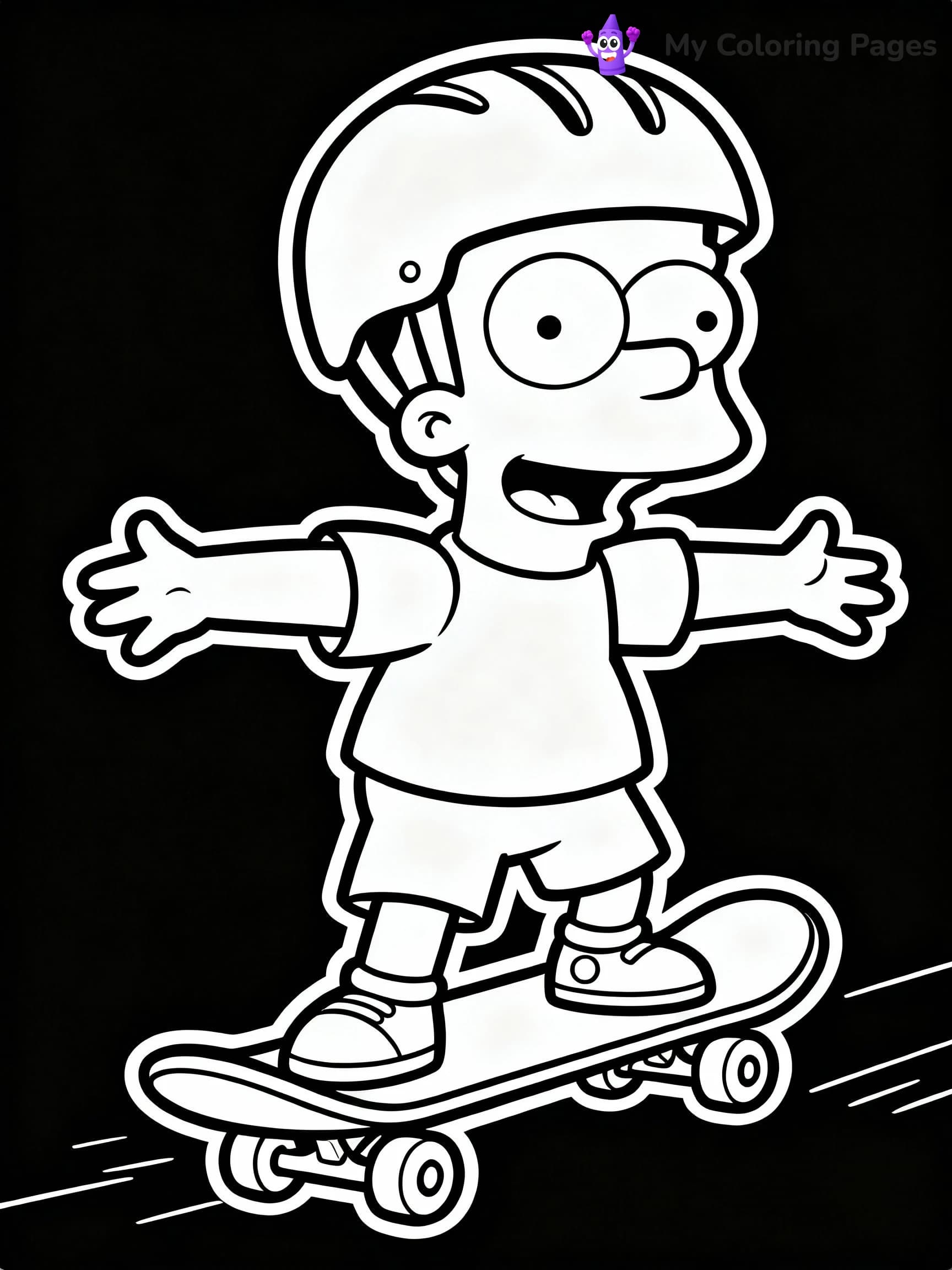 Bart Simpson Coloring Pages - 13