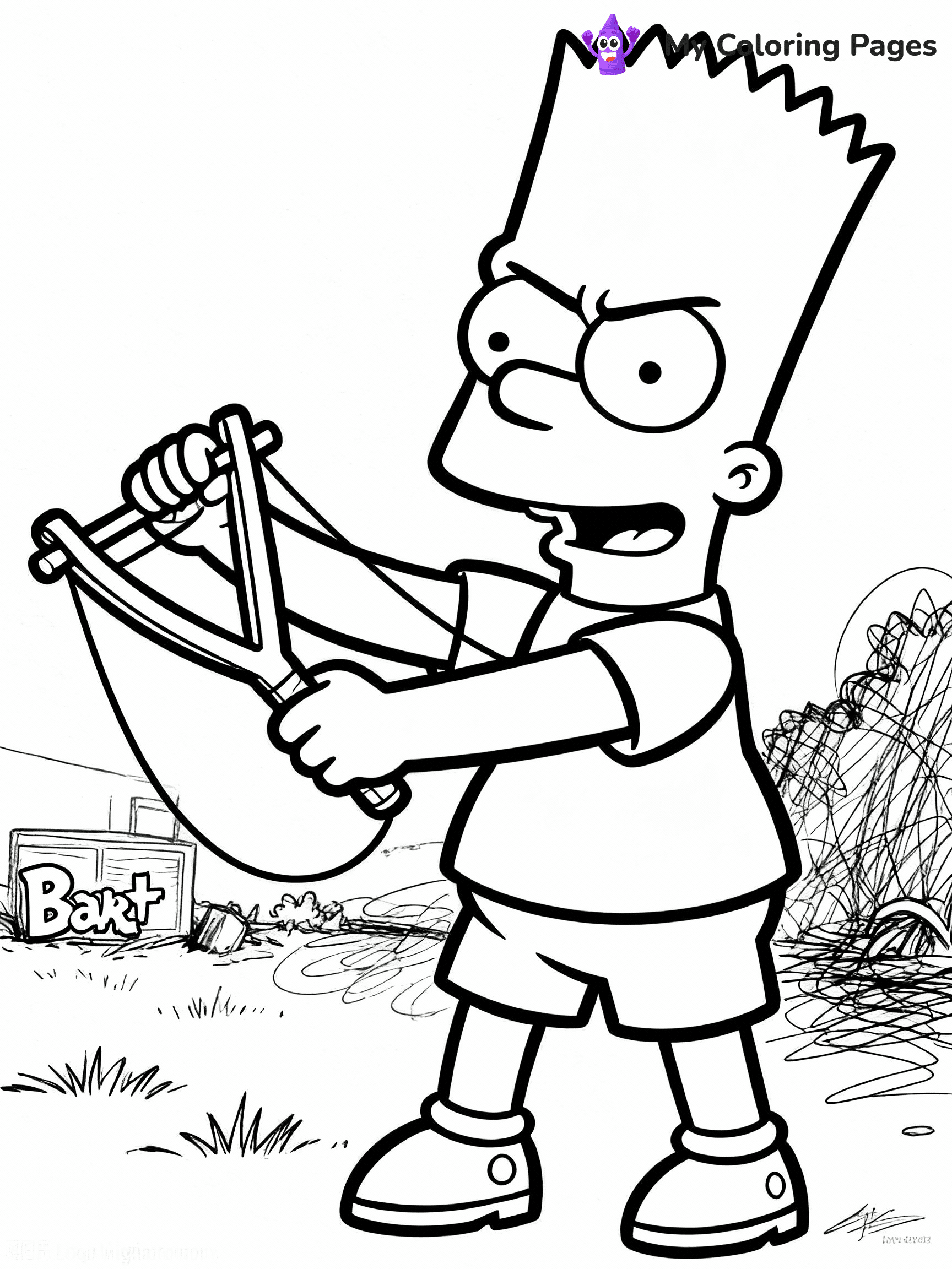 Bart Simpson Coloring Pages - 5