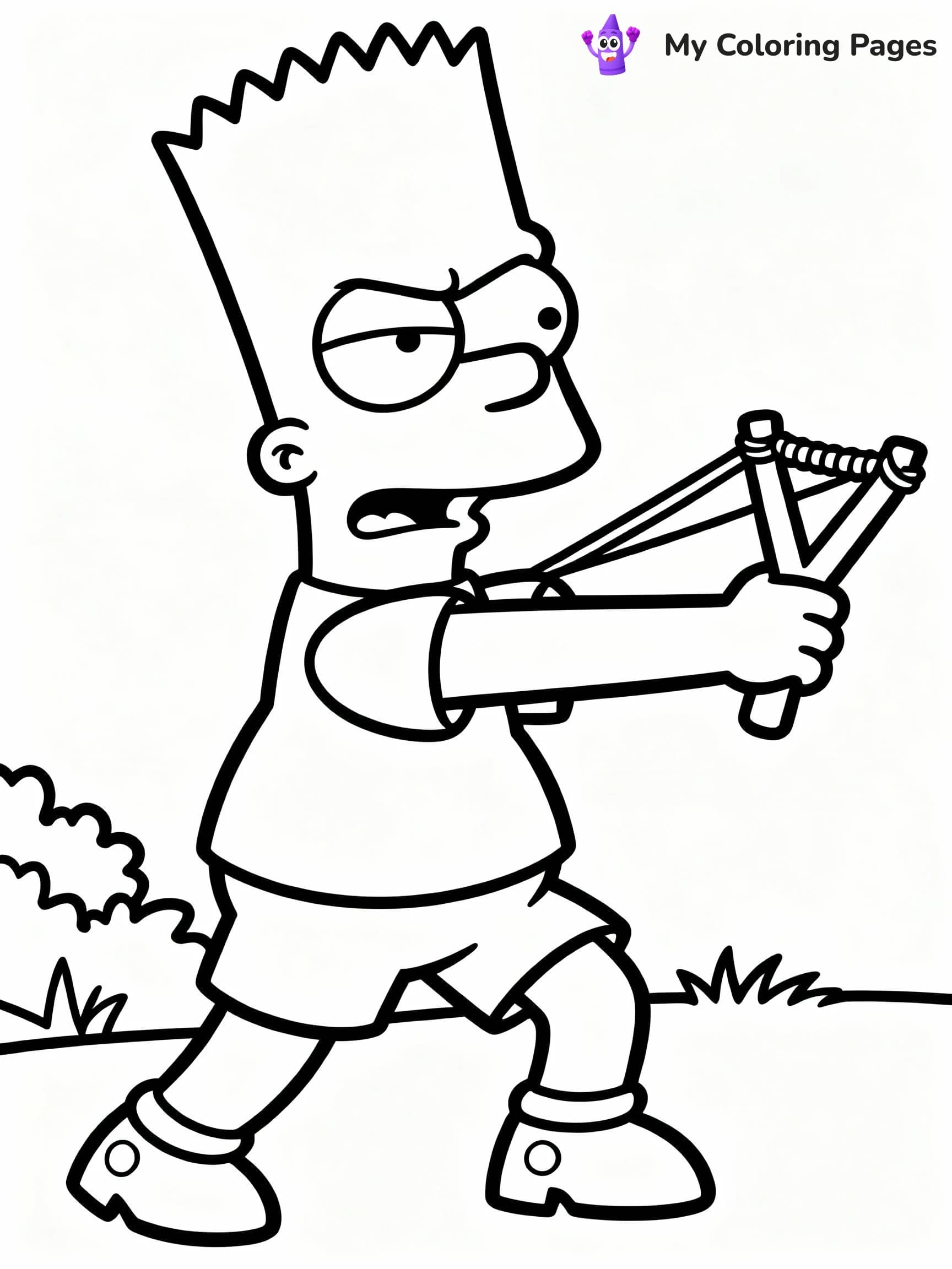 Bart Simpson Coloring Pages - 1