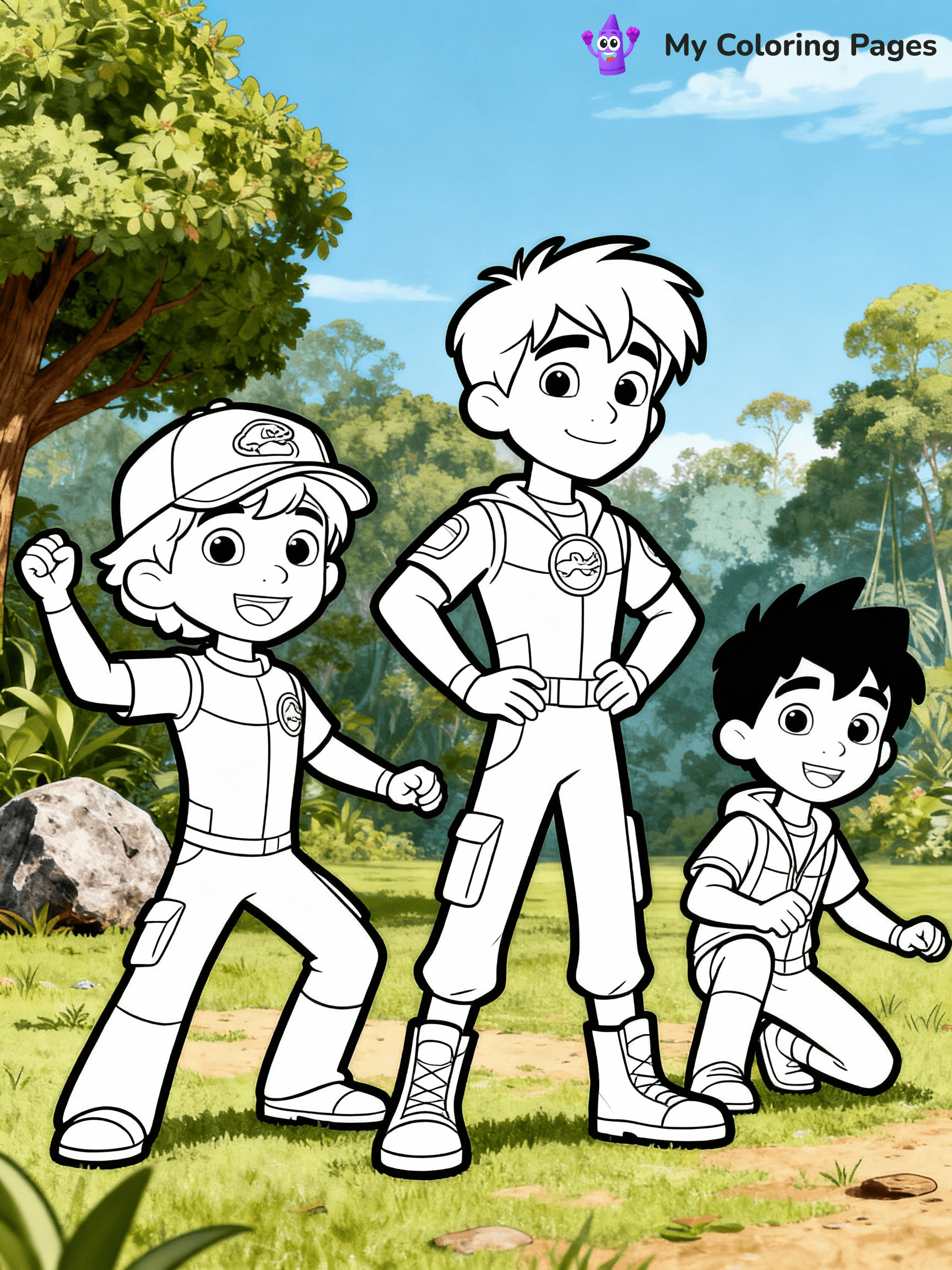 Wild Kratts Coloring Pages - 1