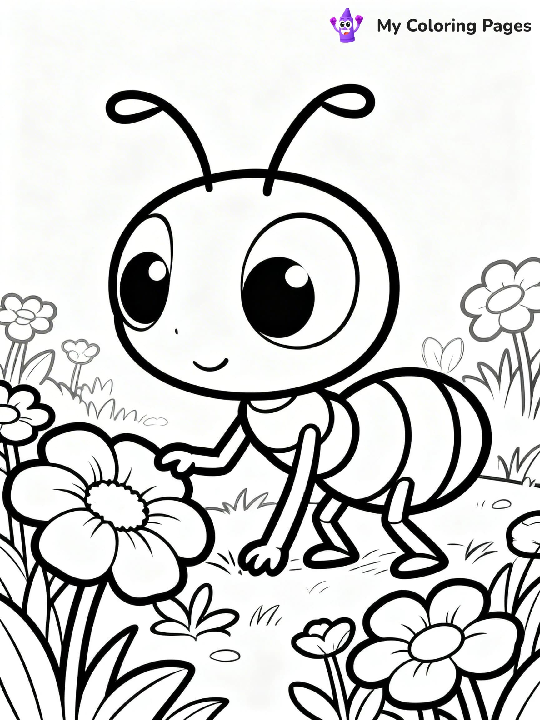 Ant Coloring Pages - 24