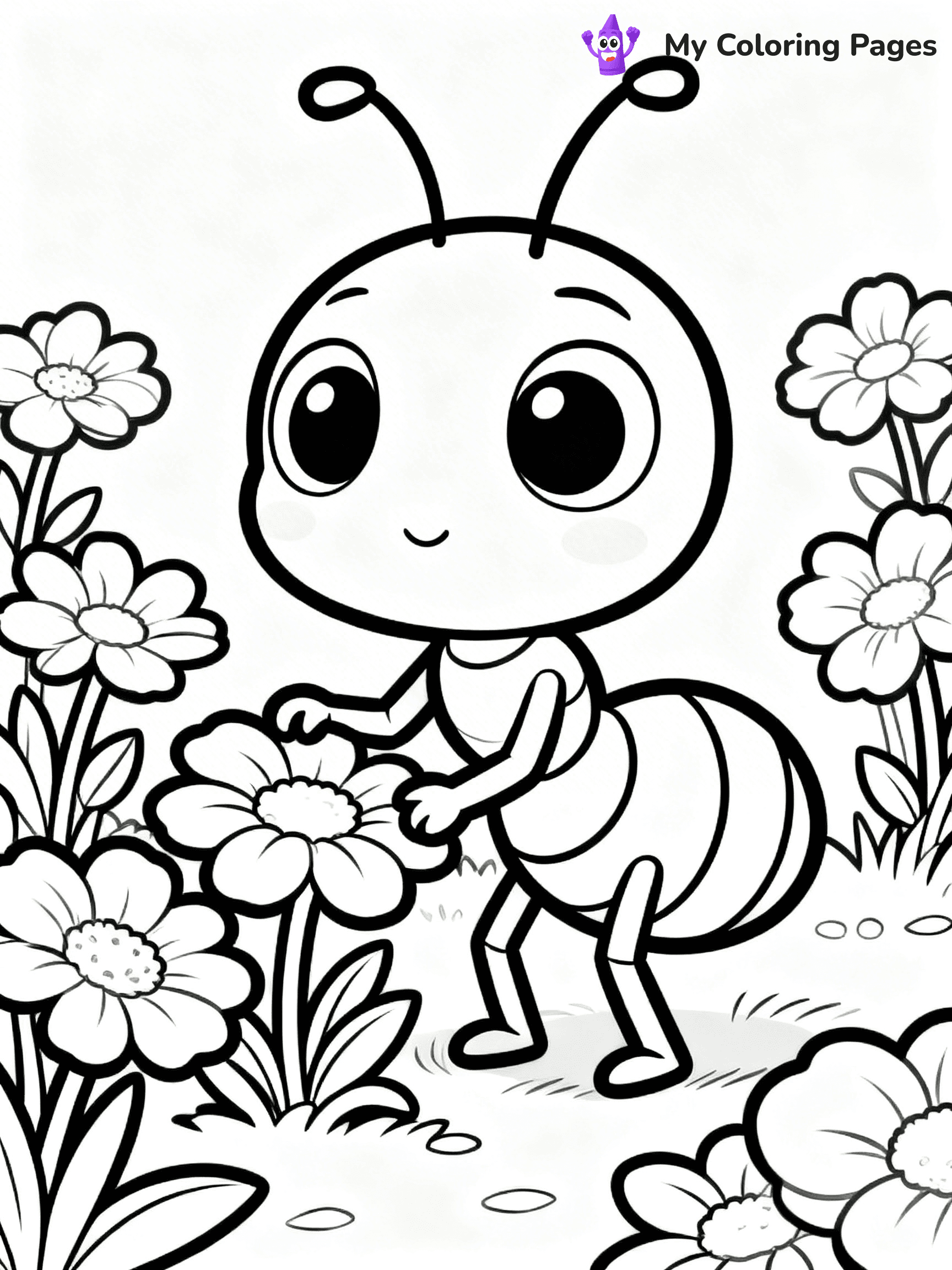 Ant Coloring Pages - 23
